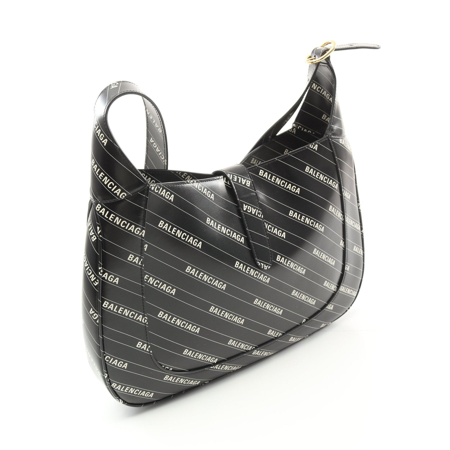 Gucci * Luxury Balenciaga Trending Hacker Leather Black White Shoulder Bag