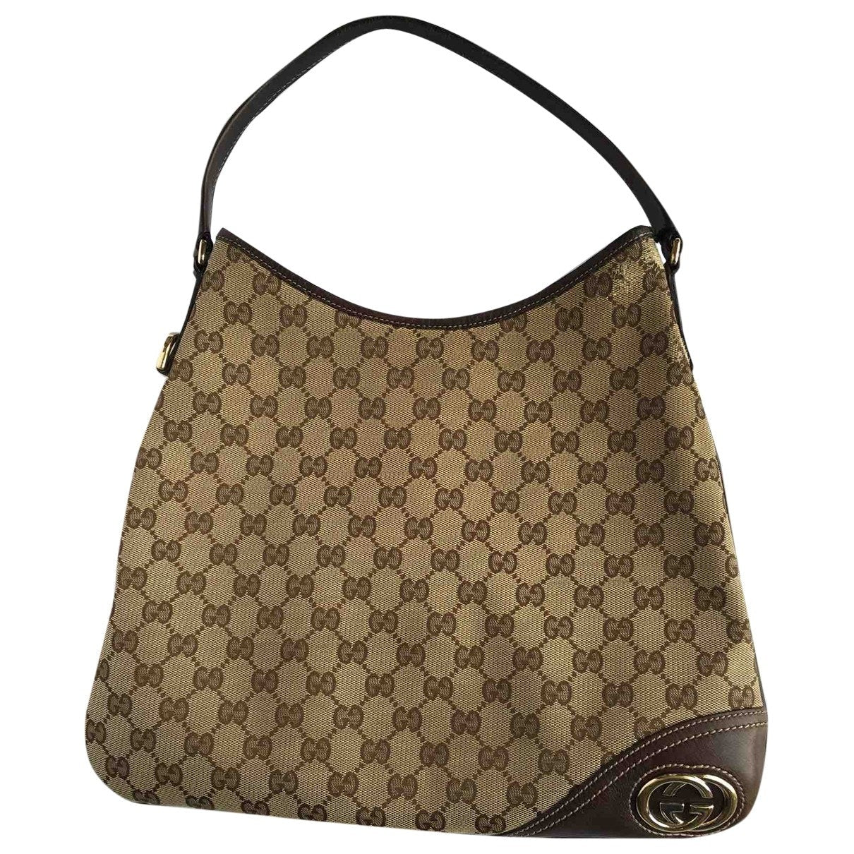 Gucci hobo beige cloth handbag