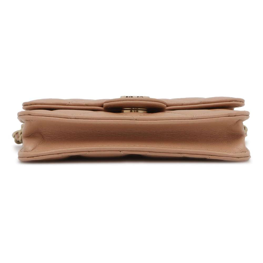 CHANEL Matelasse ChainShoulder Bag Beige AP2727 Lambskin