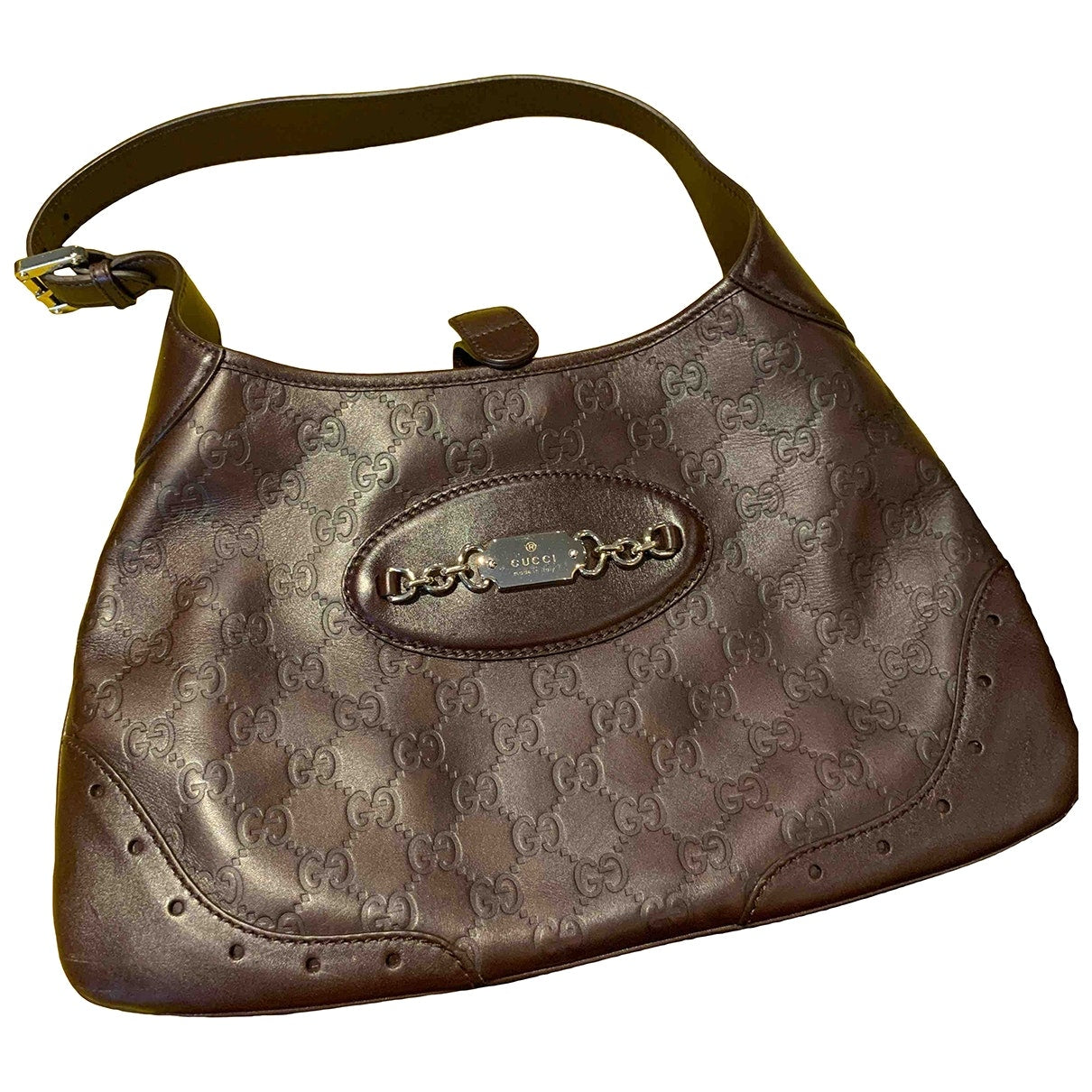 Gucci brown leather handbag