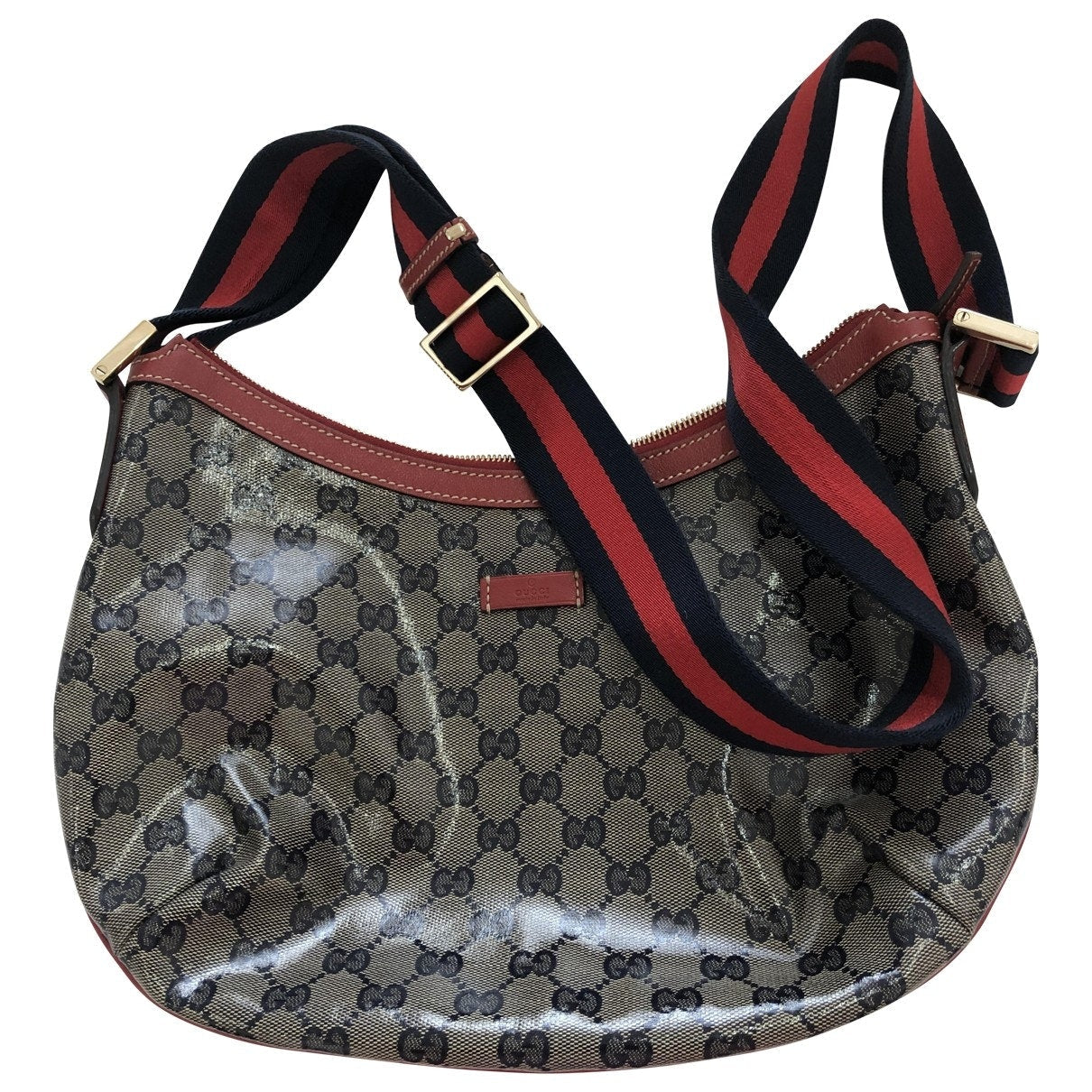 Gucci blue cloth handbag