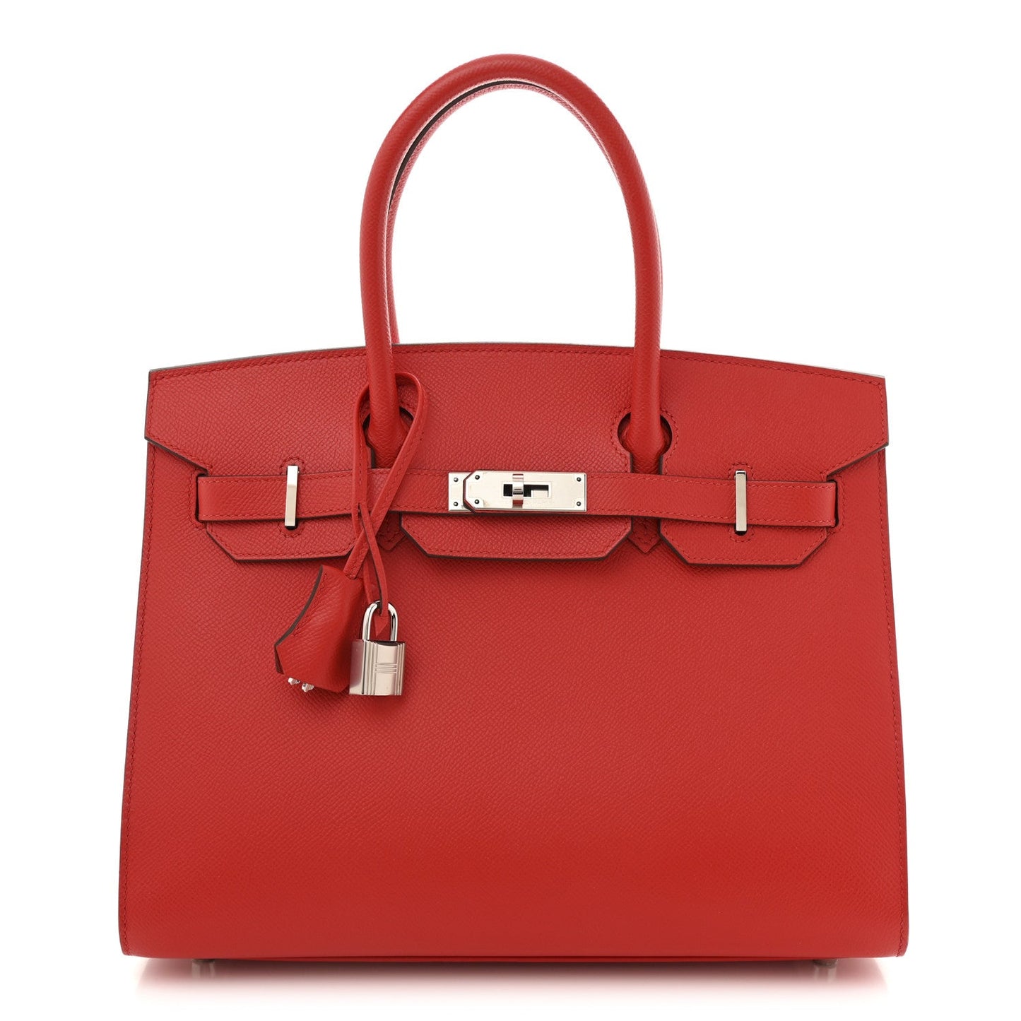 Hermes Epsom Sellier Birkin Rouge De Coeur Handbag Travel Bag