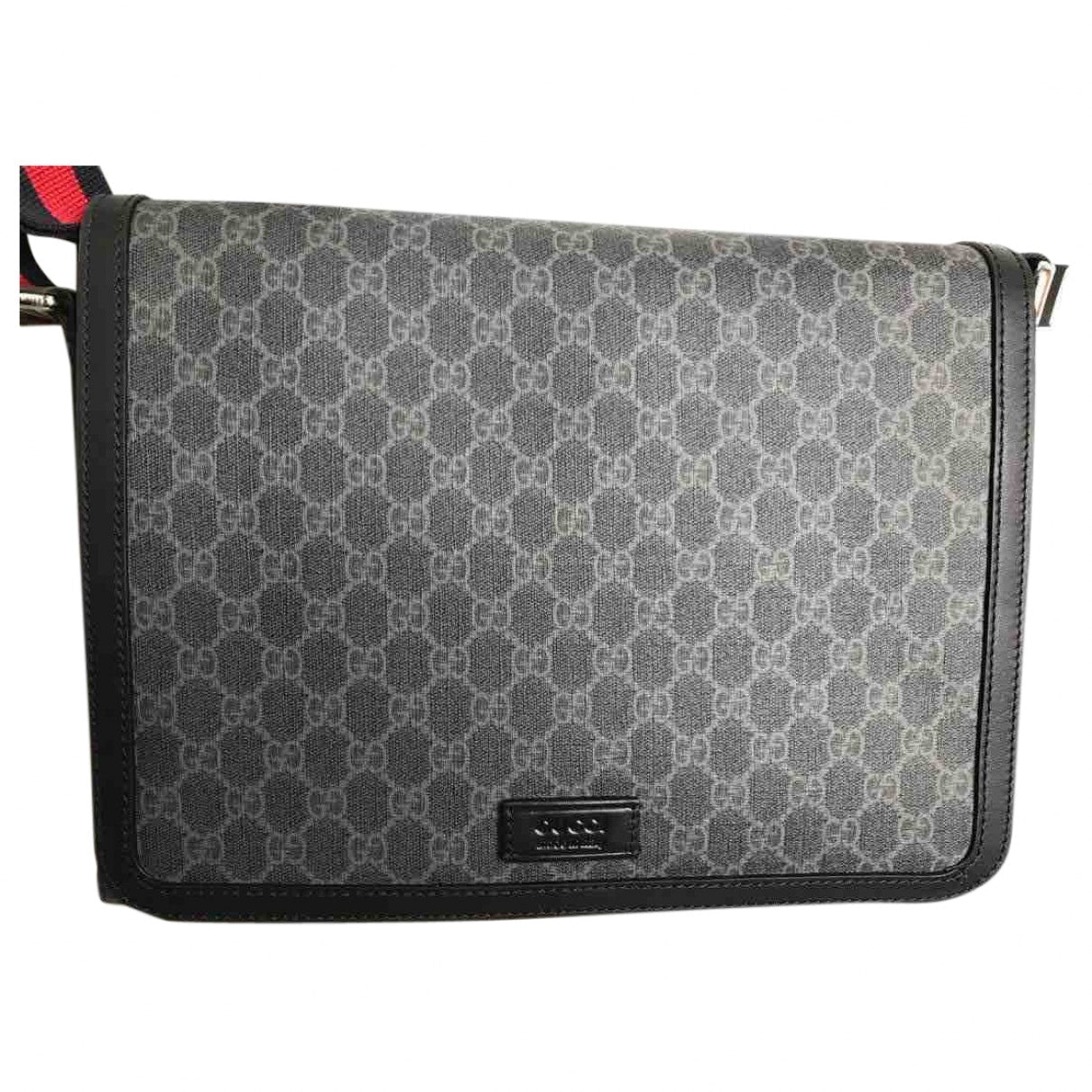 Gucci anthracite cloth bag