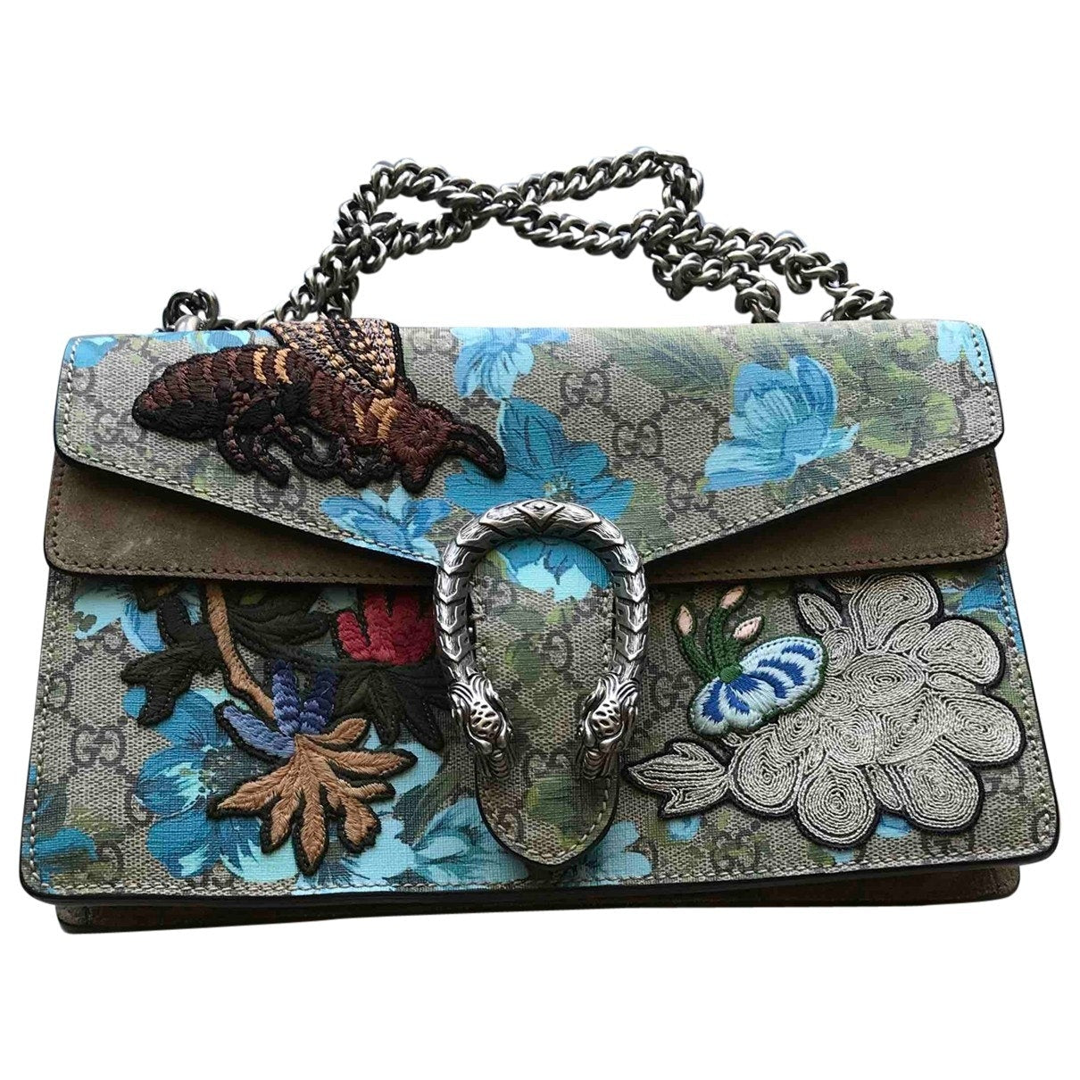 Gucci dionysus grey cloth handbag