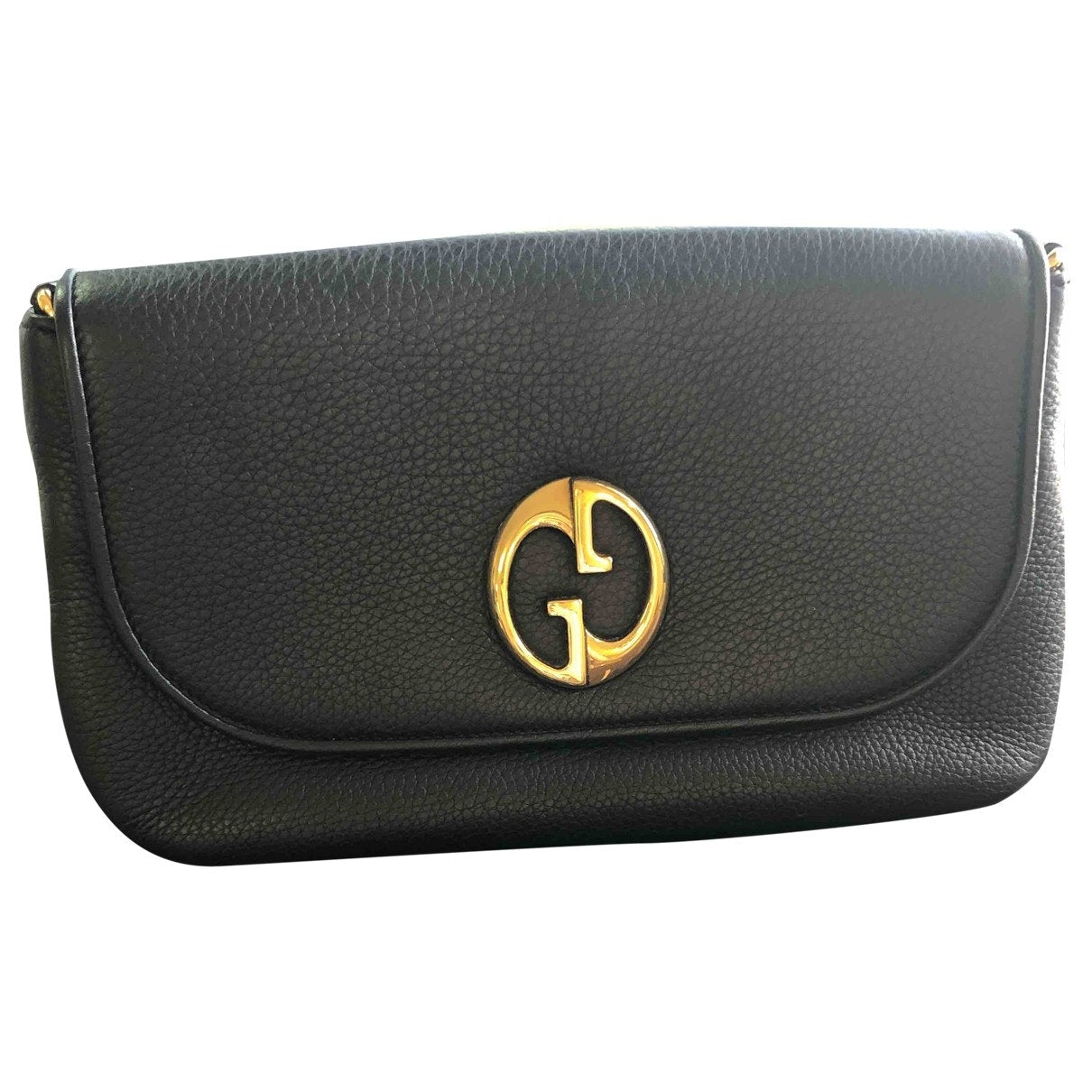 Gucci 1973 black leather handbag