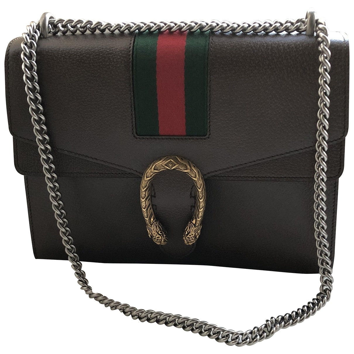 Gucci dionysus brown leather handbag