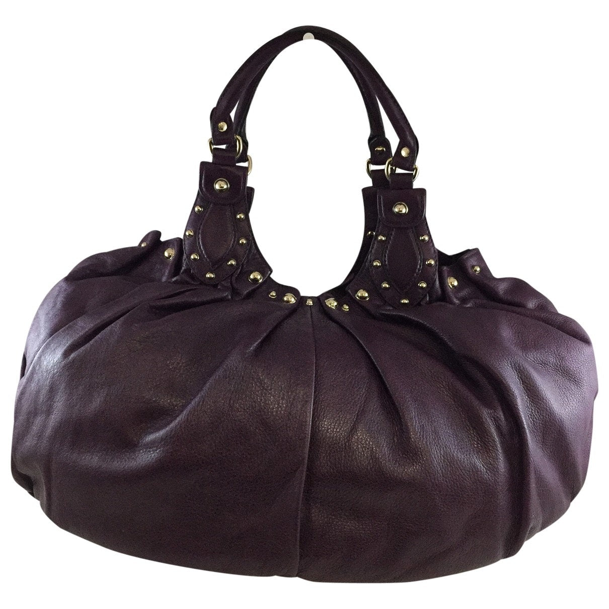 Gucci purple leather handbag