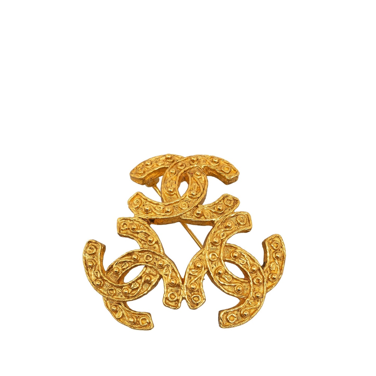 CHANEL Triple CC Brooch Costume Brooch