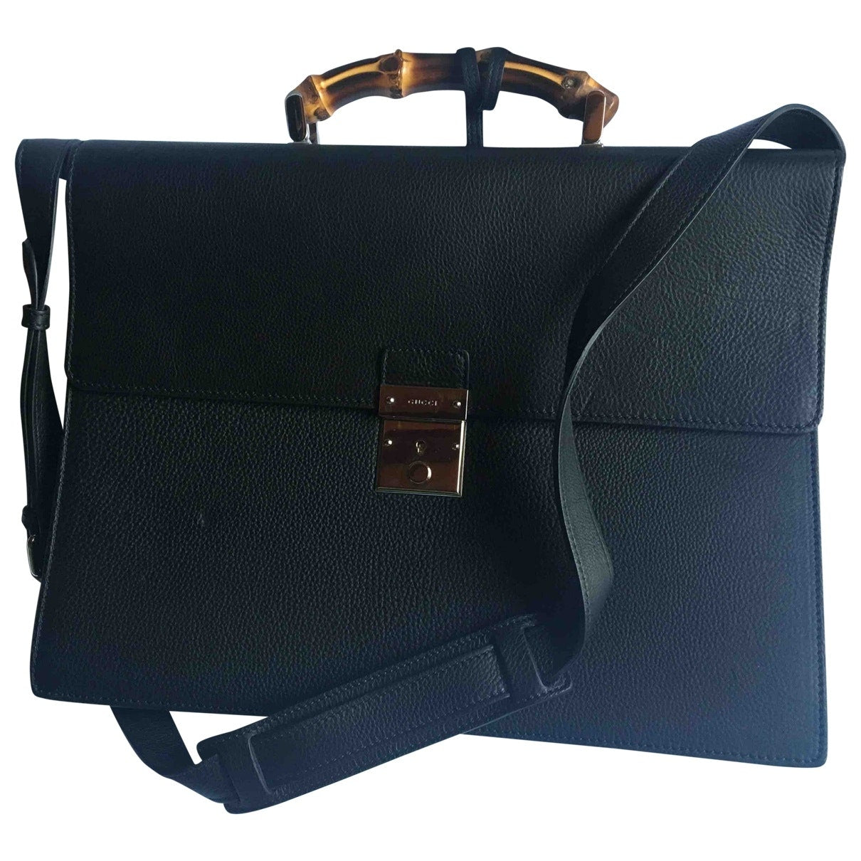 Gucci black leather bag