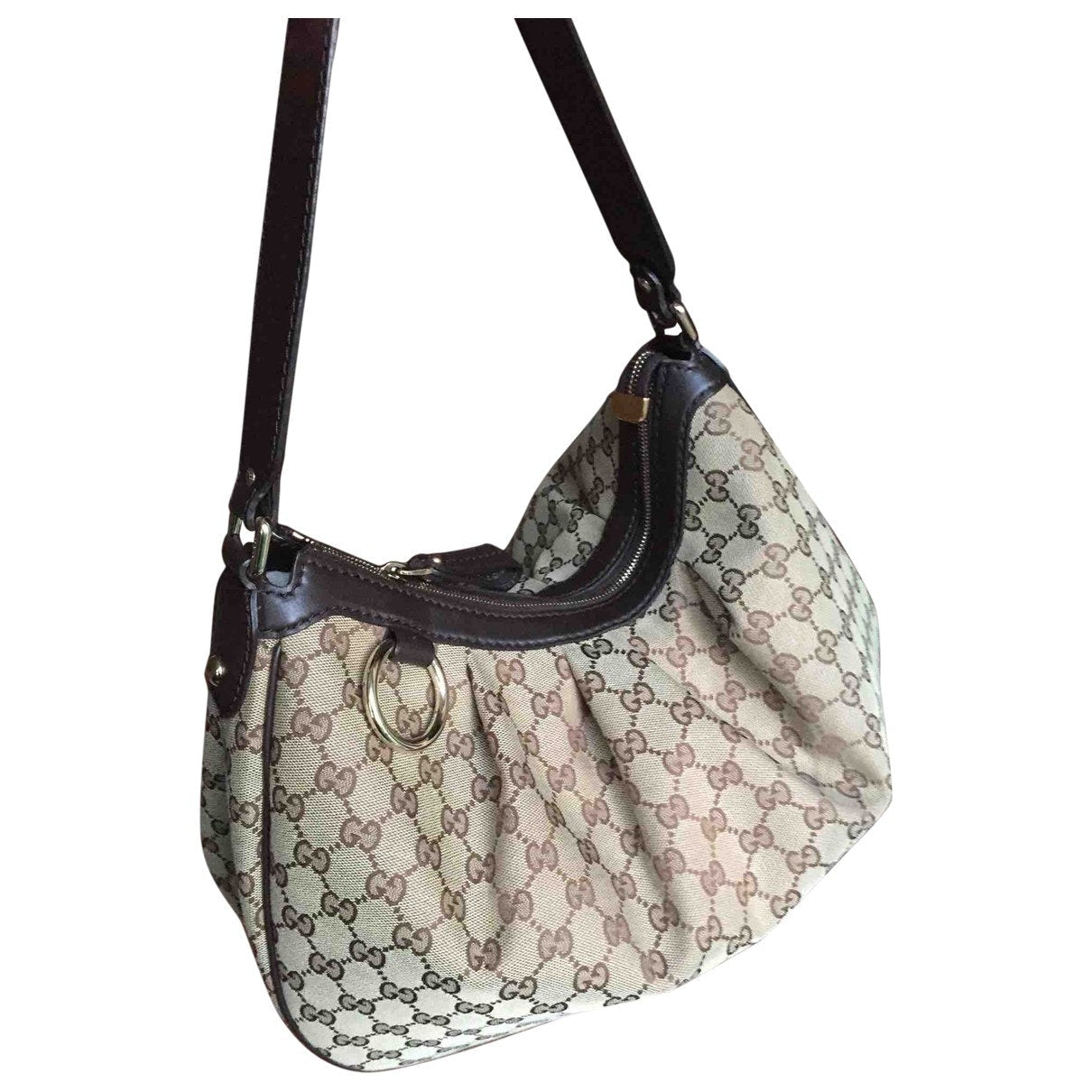 Gucci beige cloth handbag