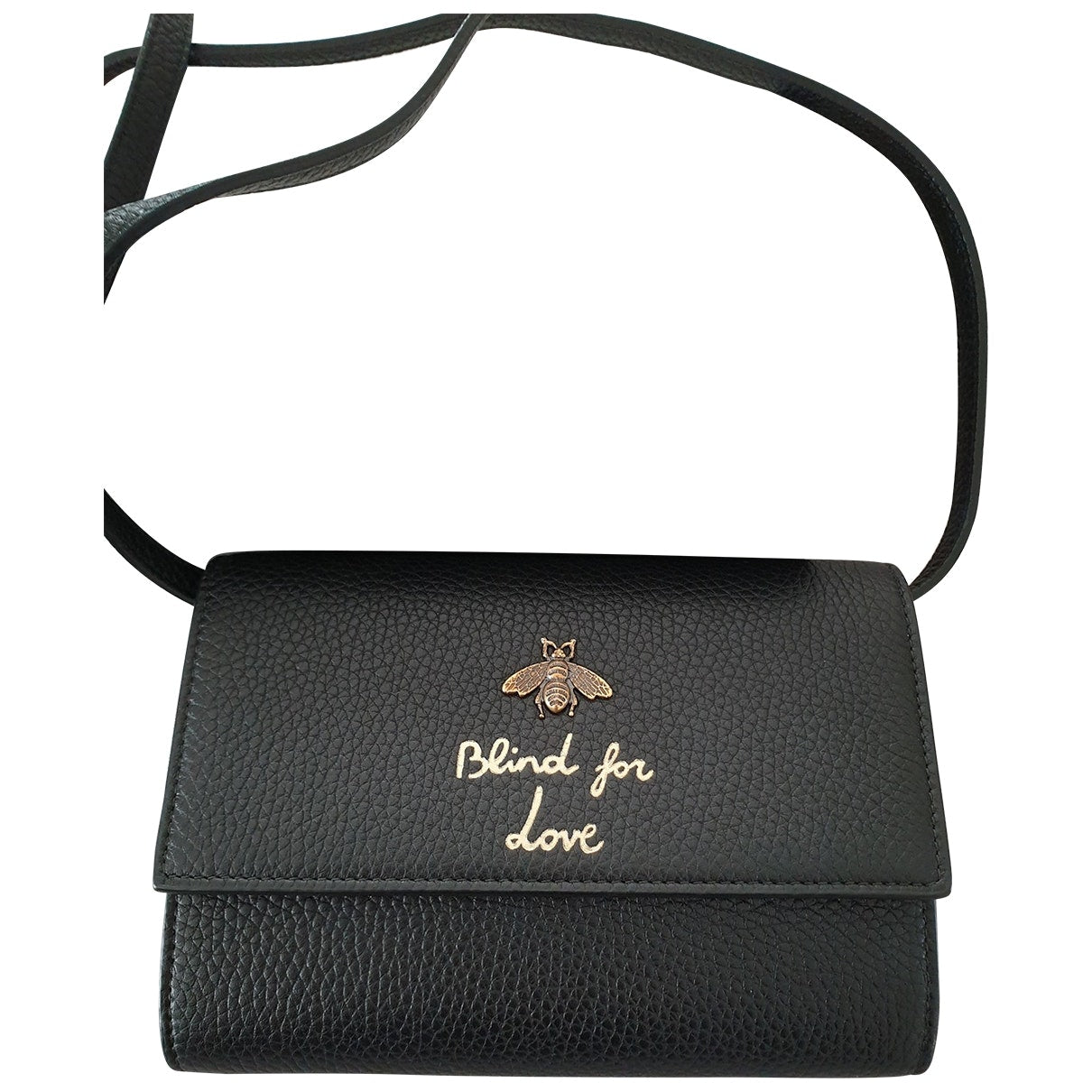Gucci black leather handbag