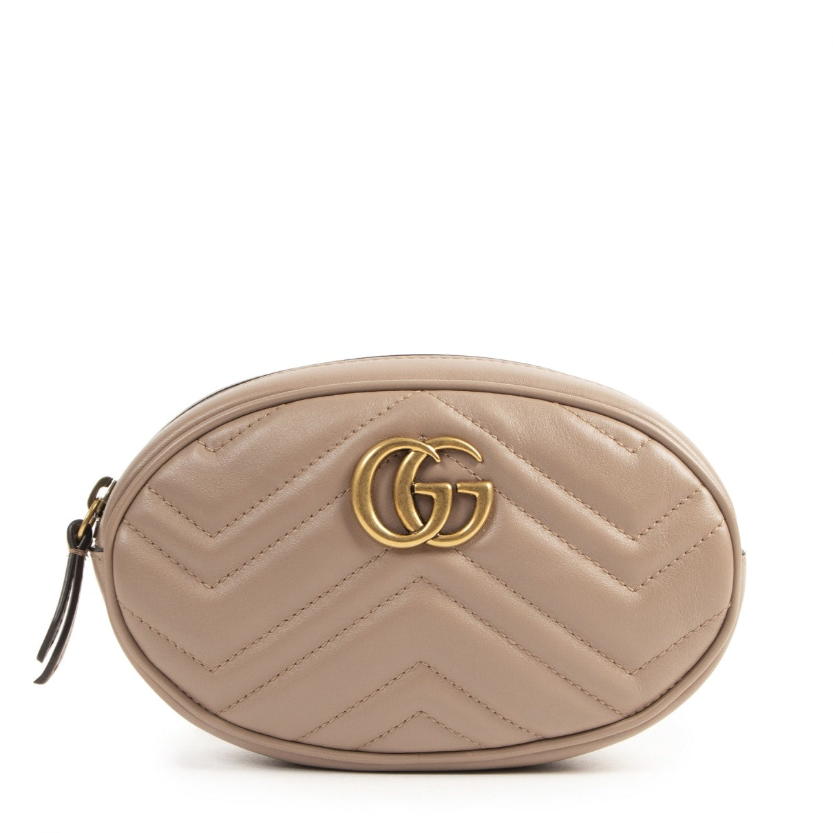 Gucci marmont grey leather clutch bag