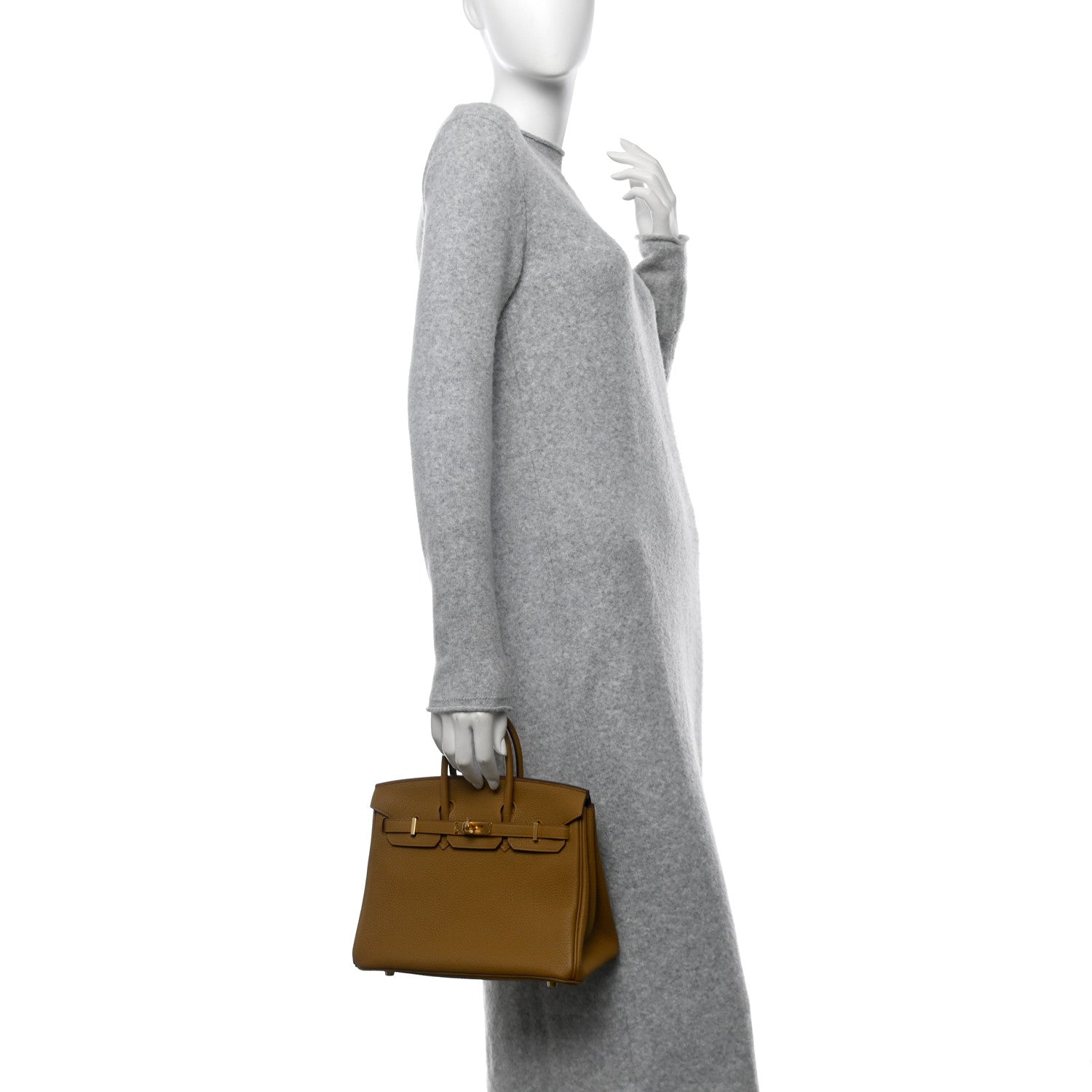 Hermes Togo Birkin Bronze Dore Handbag Travel Bag