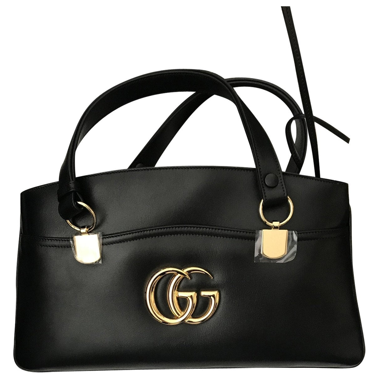 Gucci black leather handbag