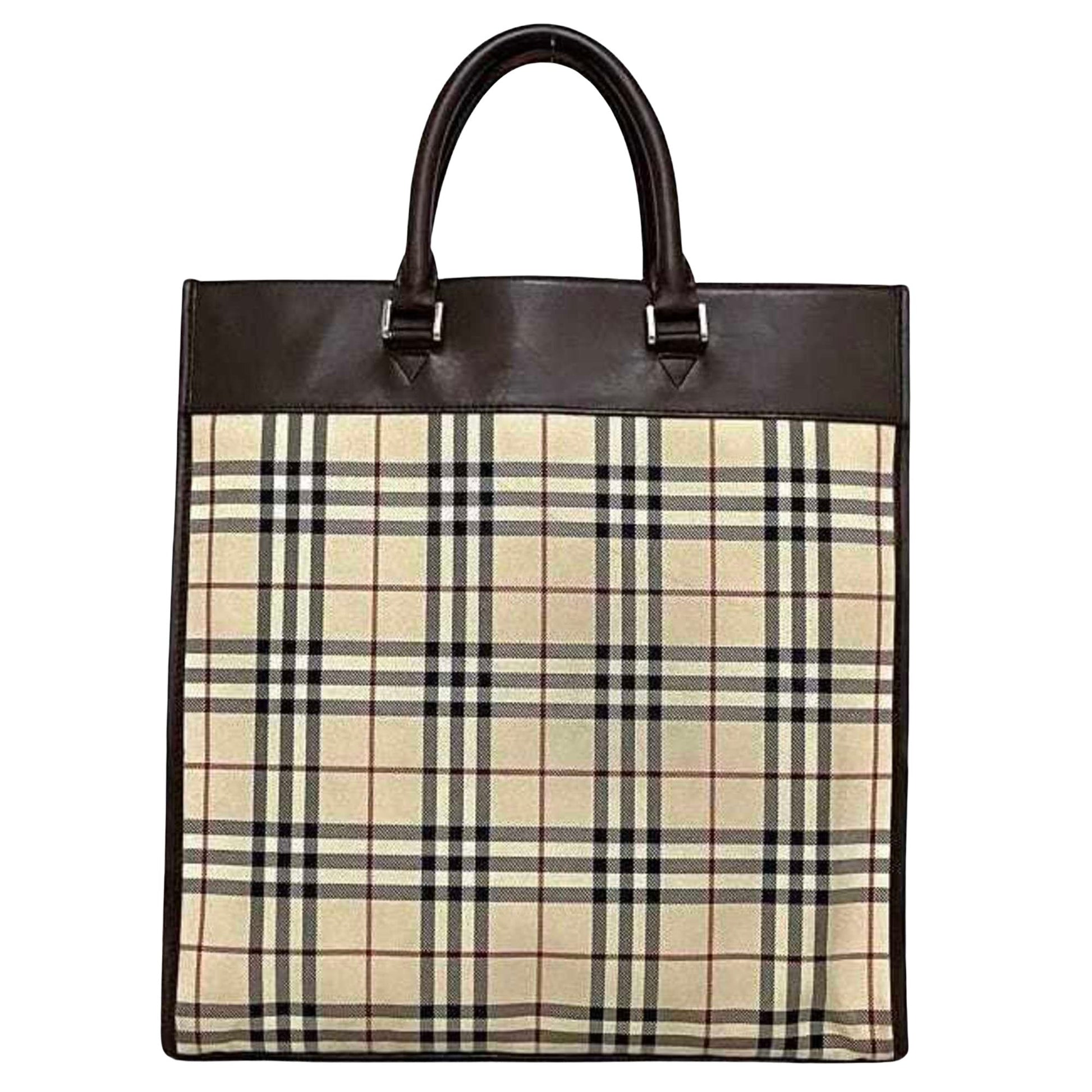 Burberry Luxury Nova Check Tote Tote Bag Check Tote 87