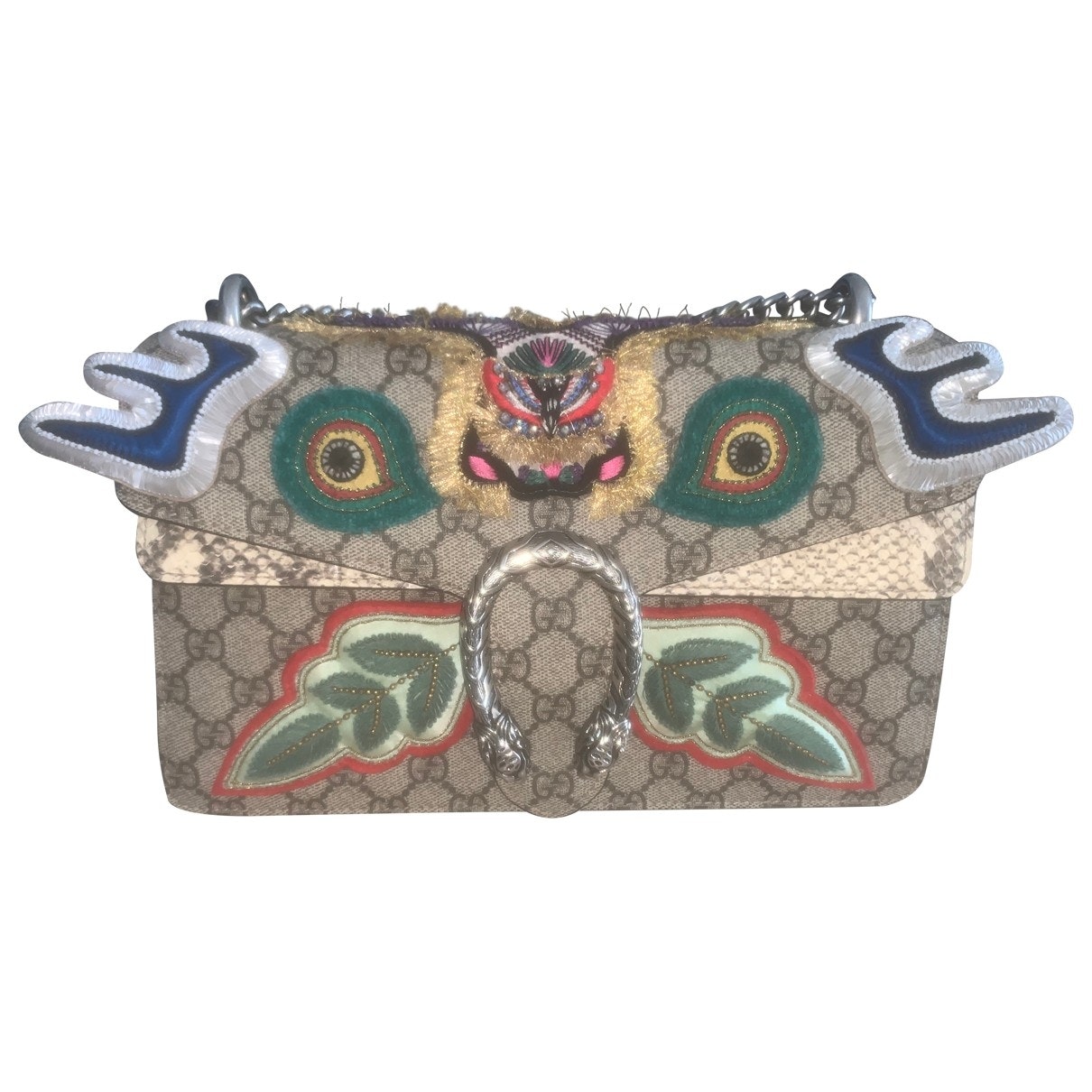 Gucci dionysus beige python handbag