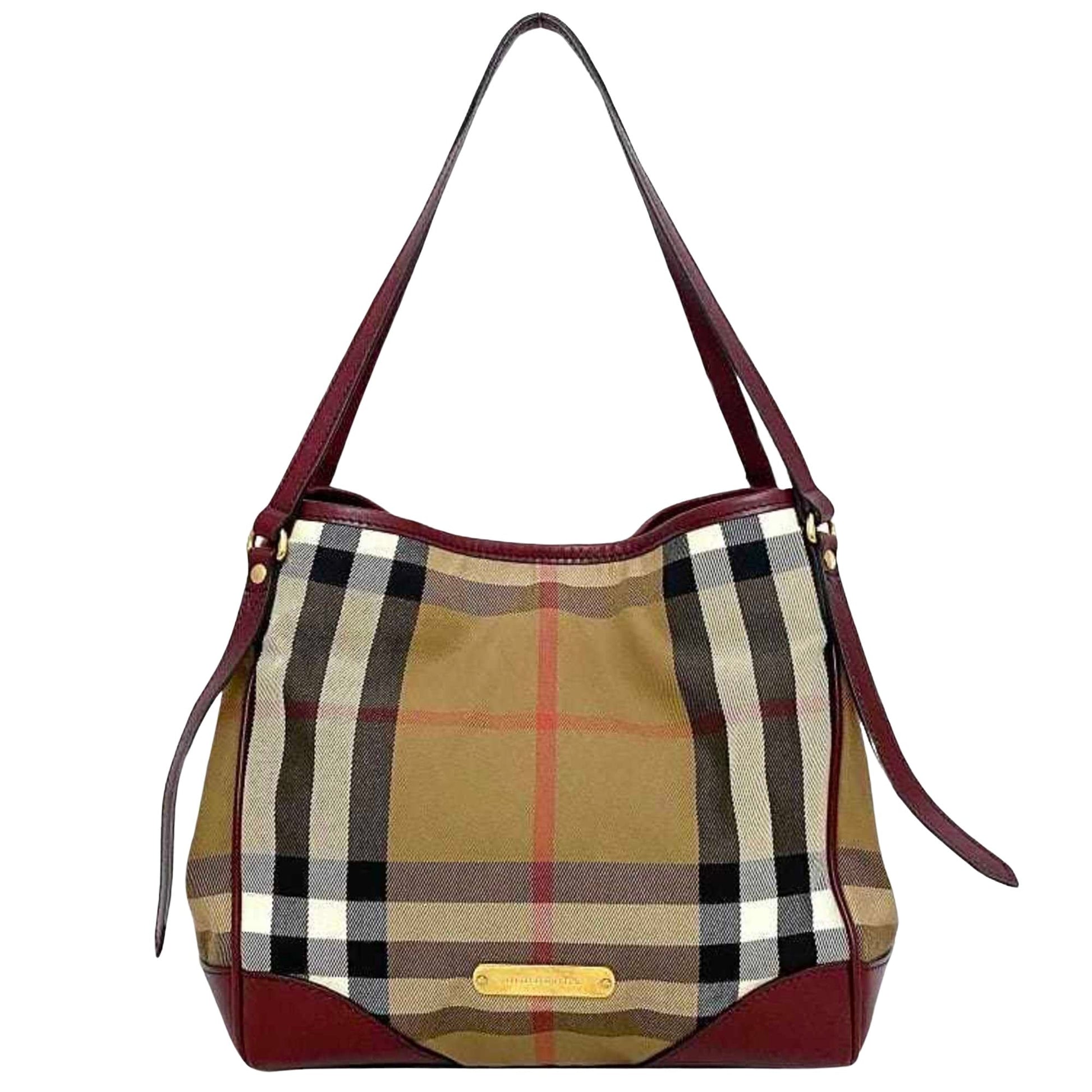 Burberry Luxury Nova Check Tote Tote Bag Check Tote 95