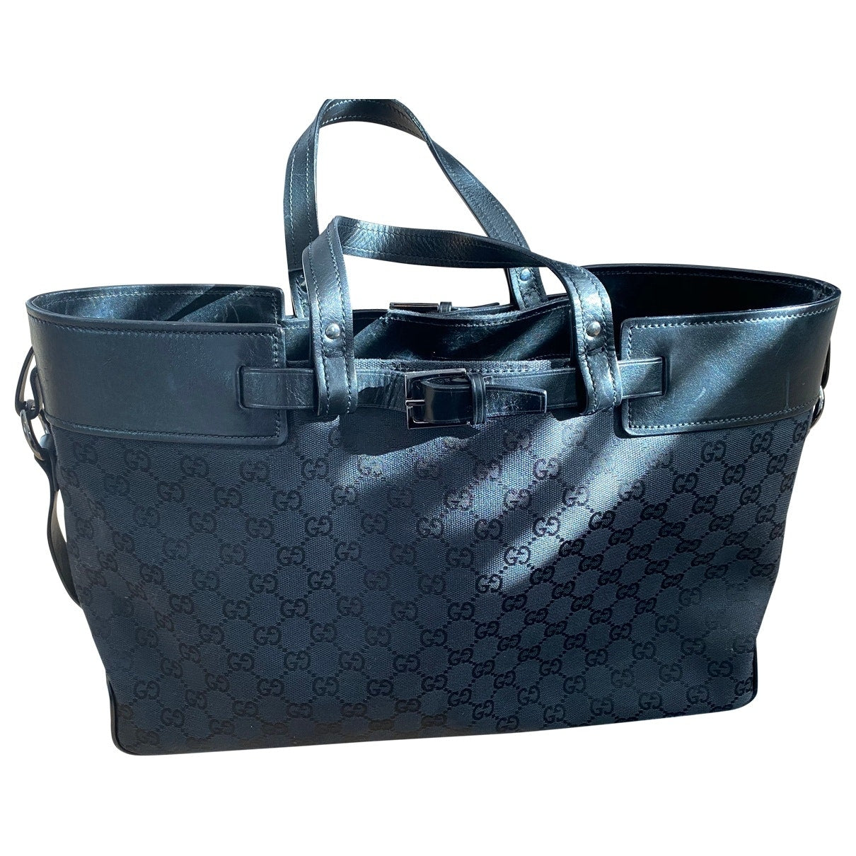 Gucci black cloth handbag