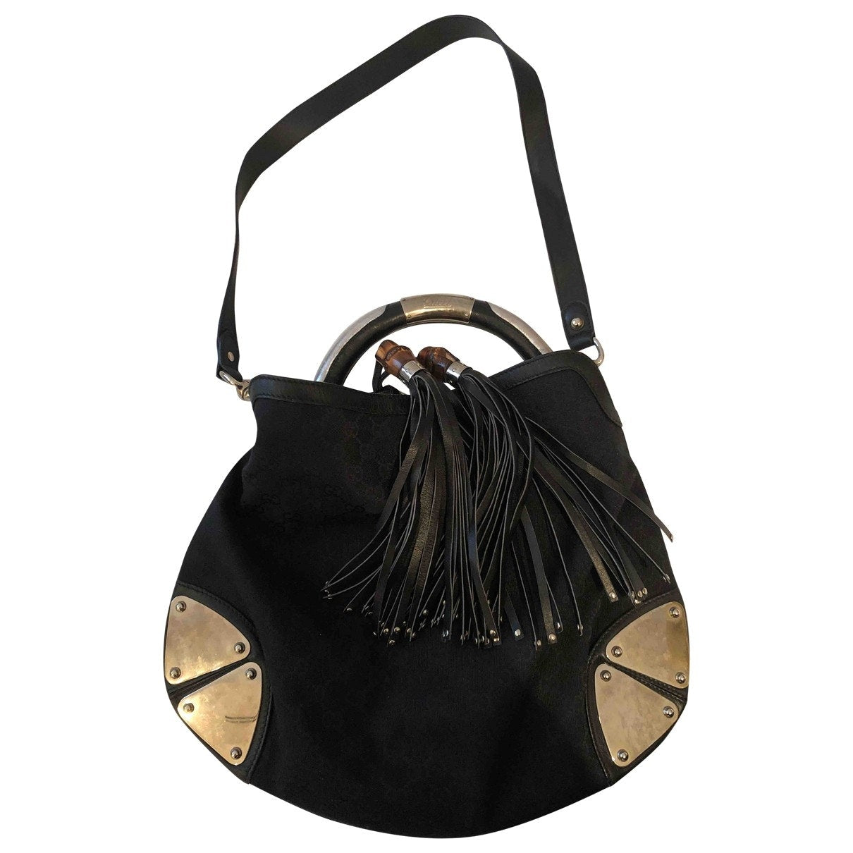 Gucci indy black cloth handbag