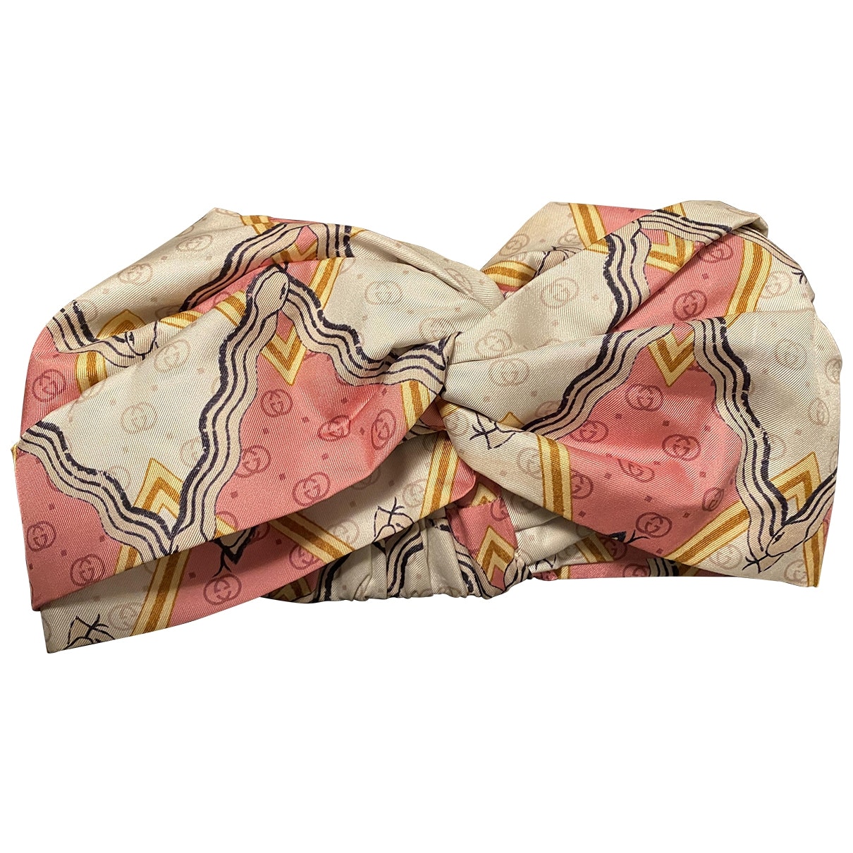 Gucci multicolour silk hair accessories