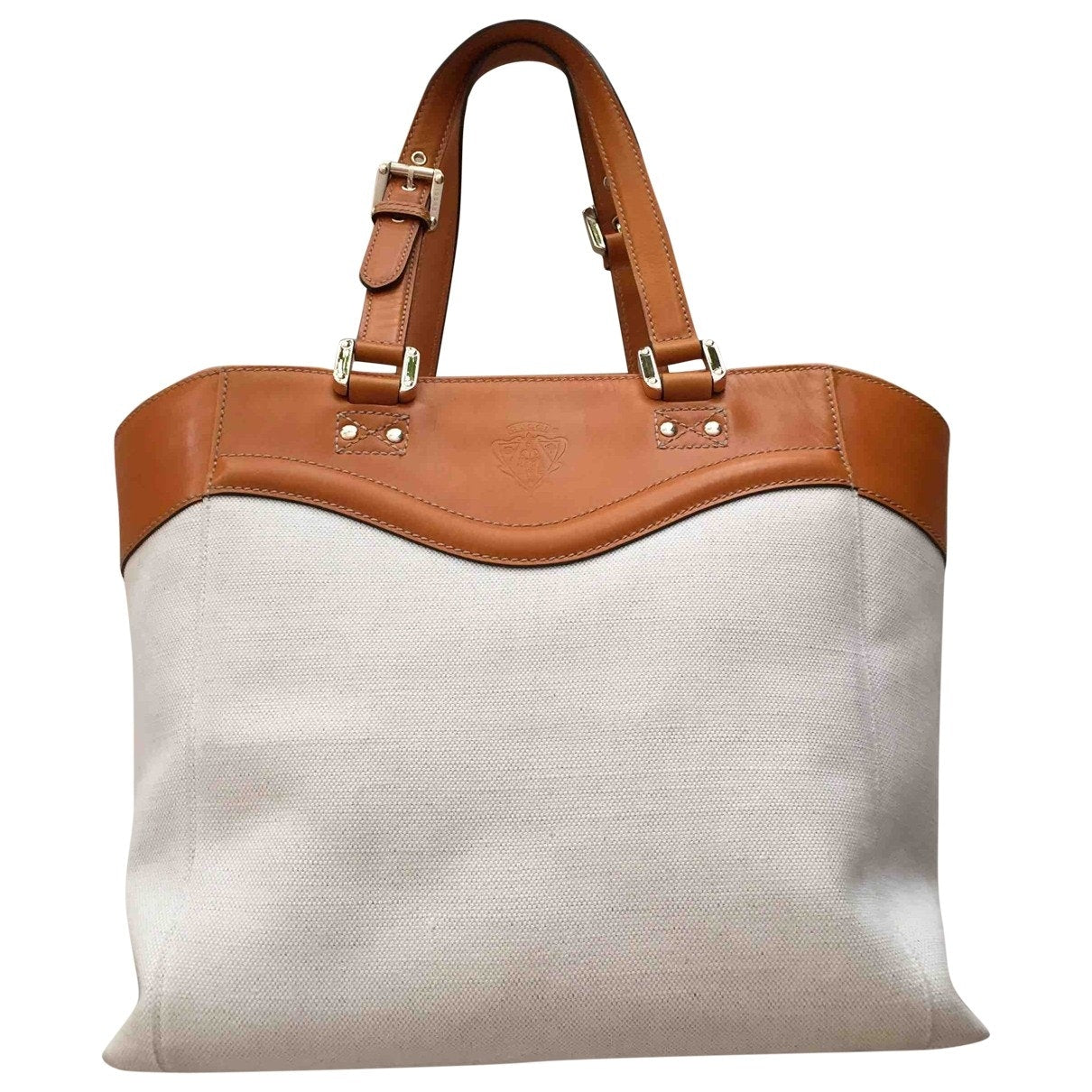Gucci ecru cloth handbag