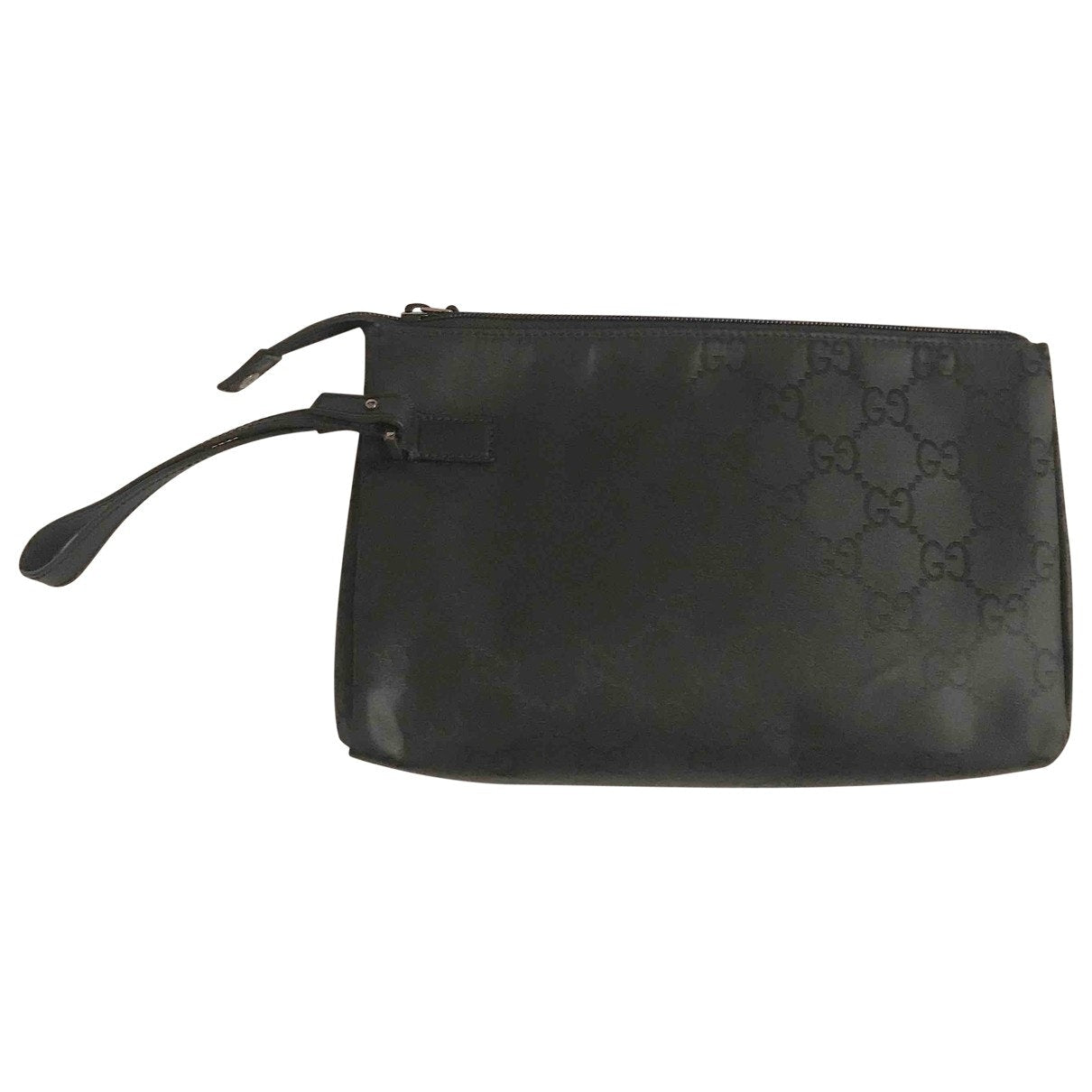 Gucci black cloth clutch bag