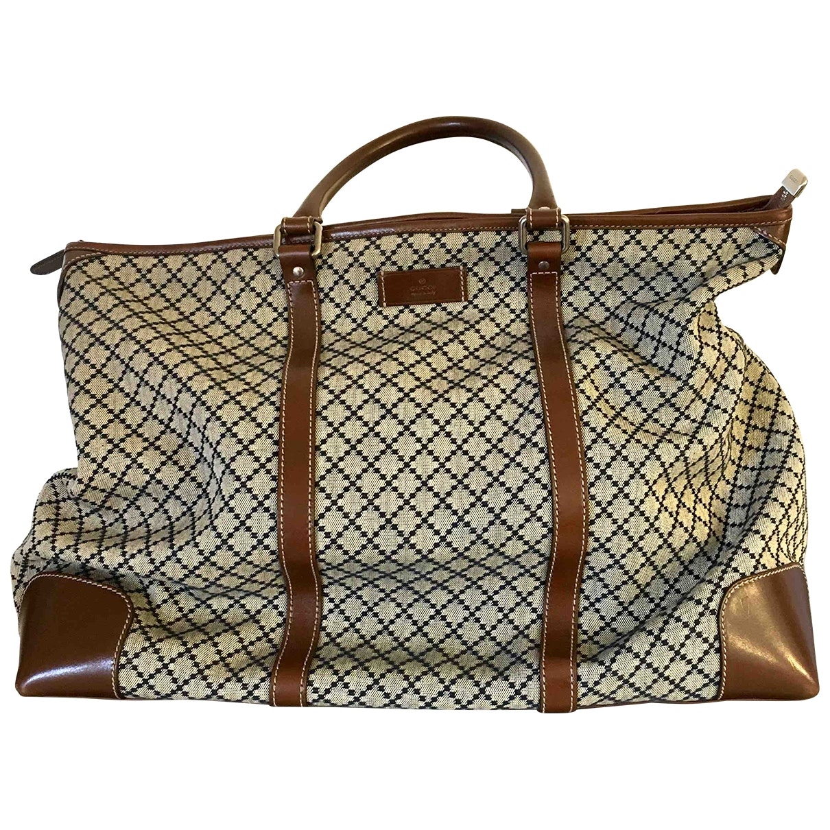 Gucci multicolour cotton travel bag