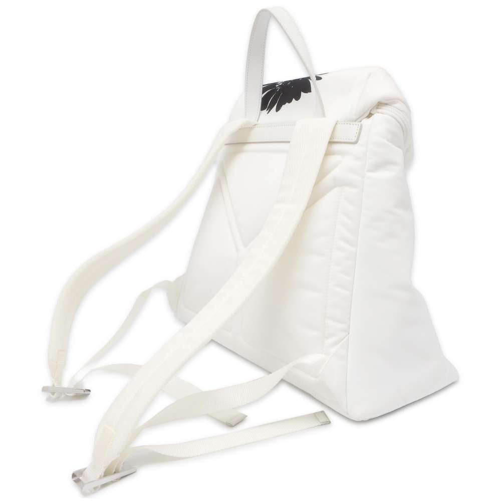 Prada Signor Print Backpack Nylon White