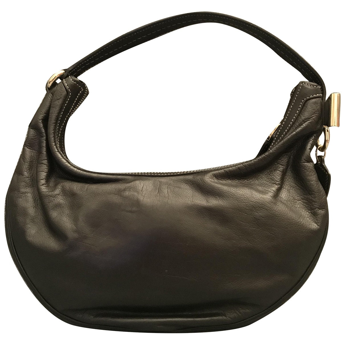 Gucci black leather handbag