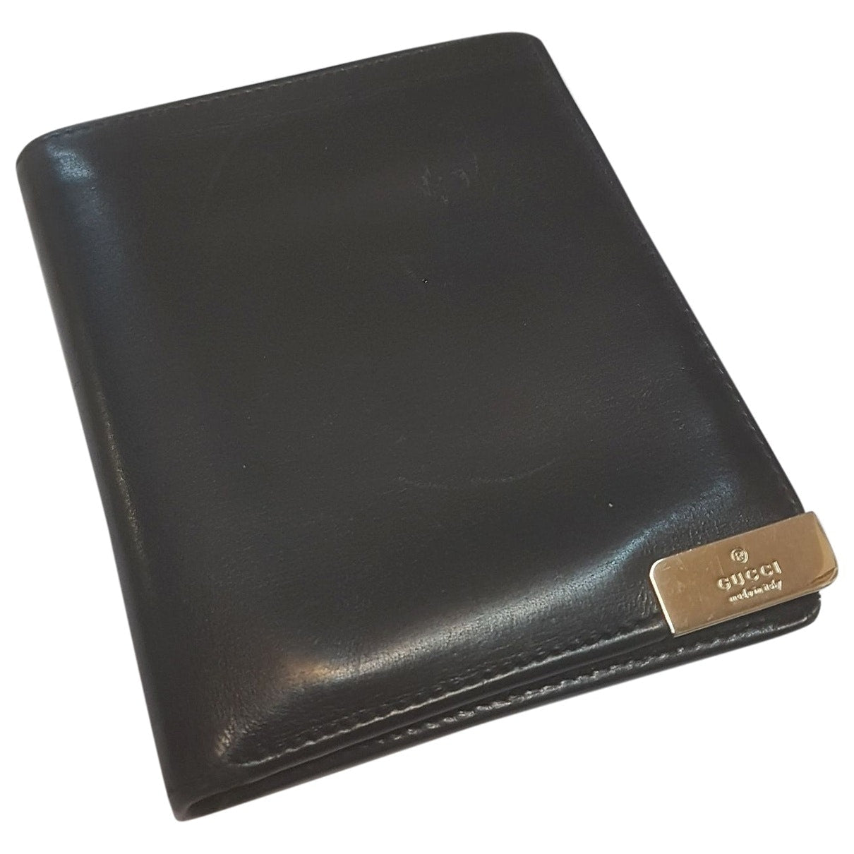 Gucci black leather case
