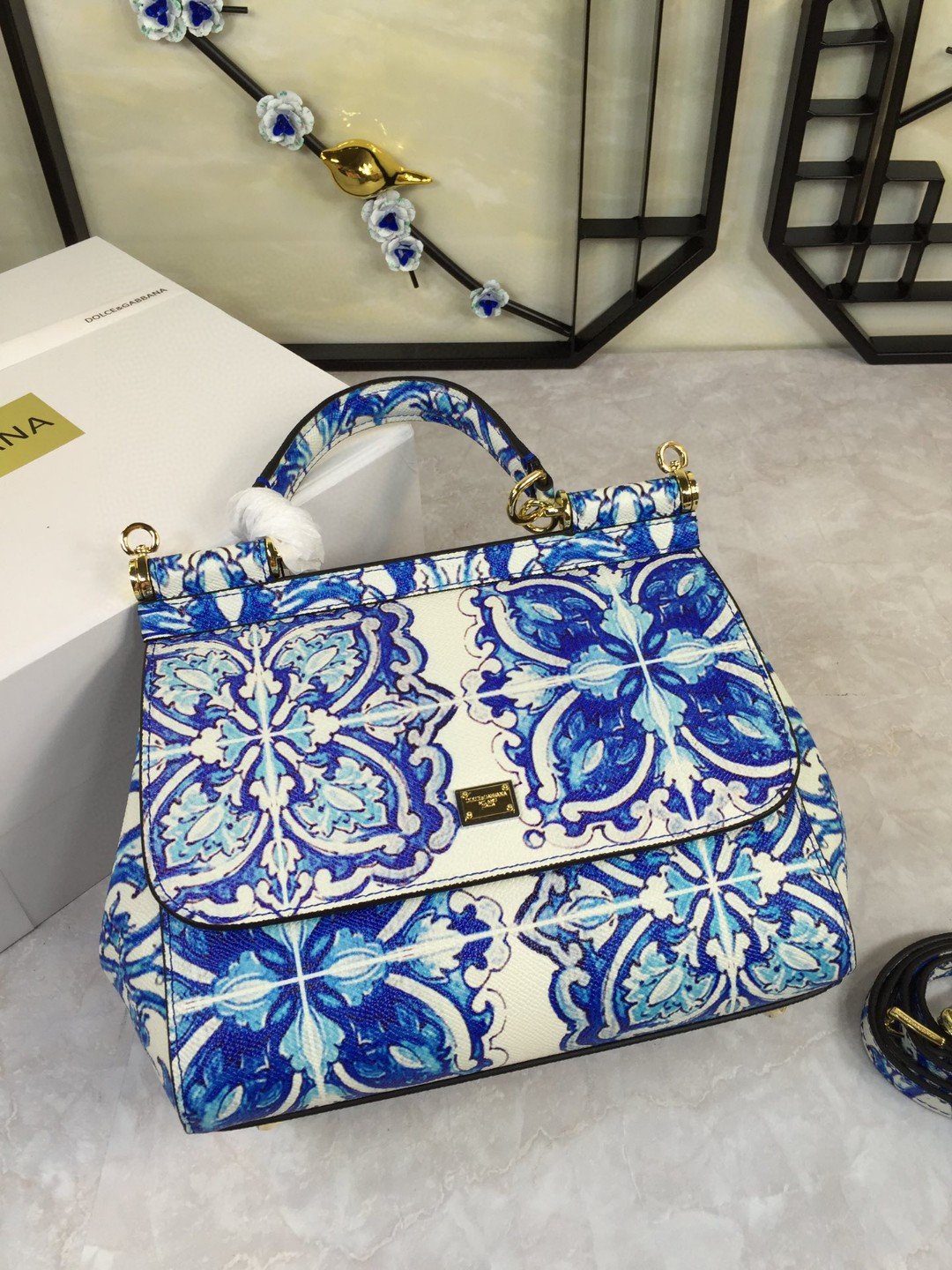 Top Quality Sicily Handbag In Dauphine Muticolour Medium Travel Bag