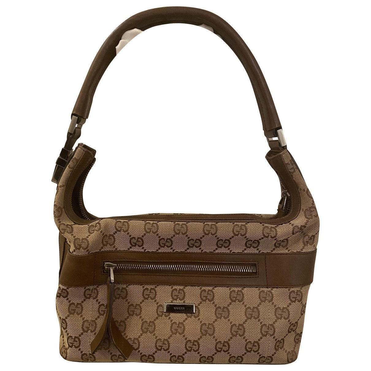 Gucci brown cloth shoulder bag