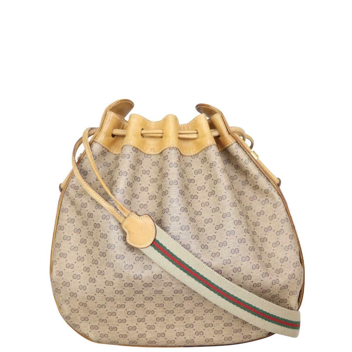 Gucci Micro GG Drawstring Bucket Bag