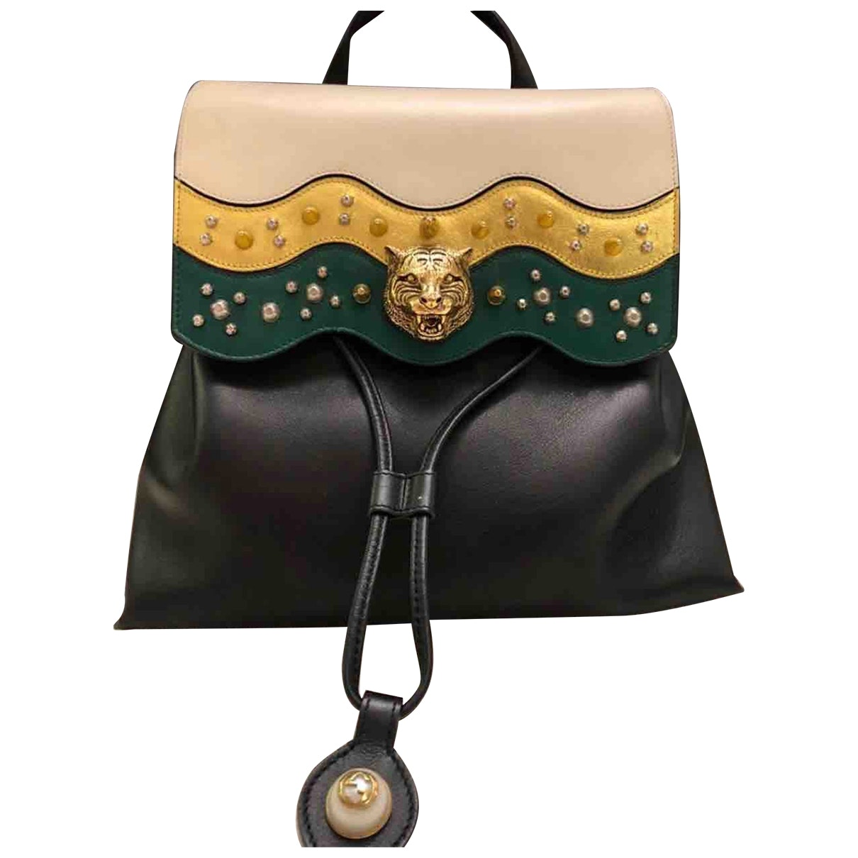 Gucci animalier multicolour leather backpacks