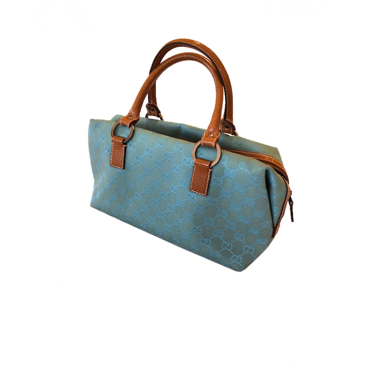 Gucci blue cloth handbag