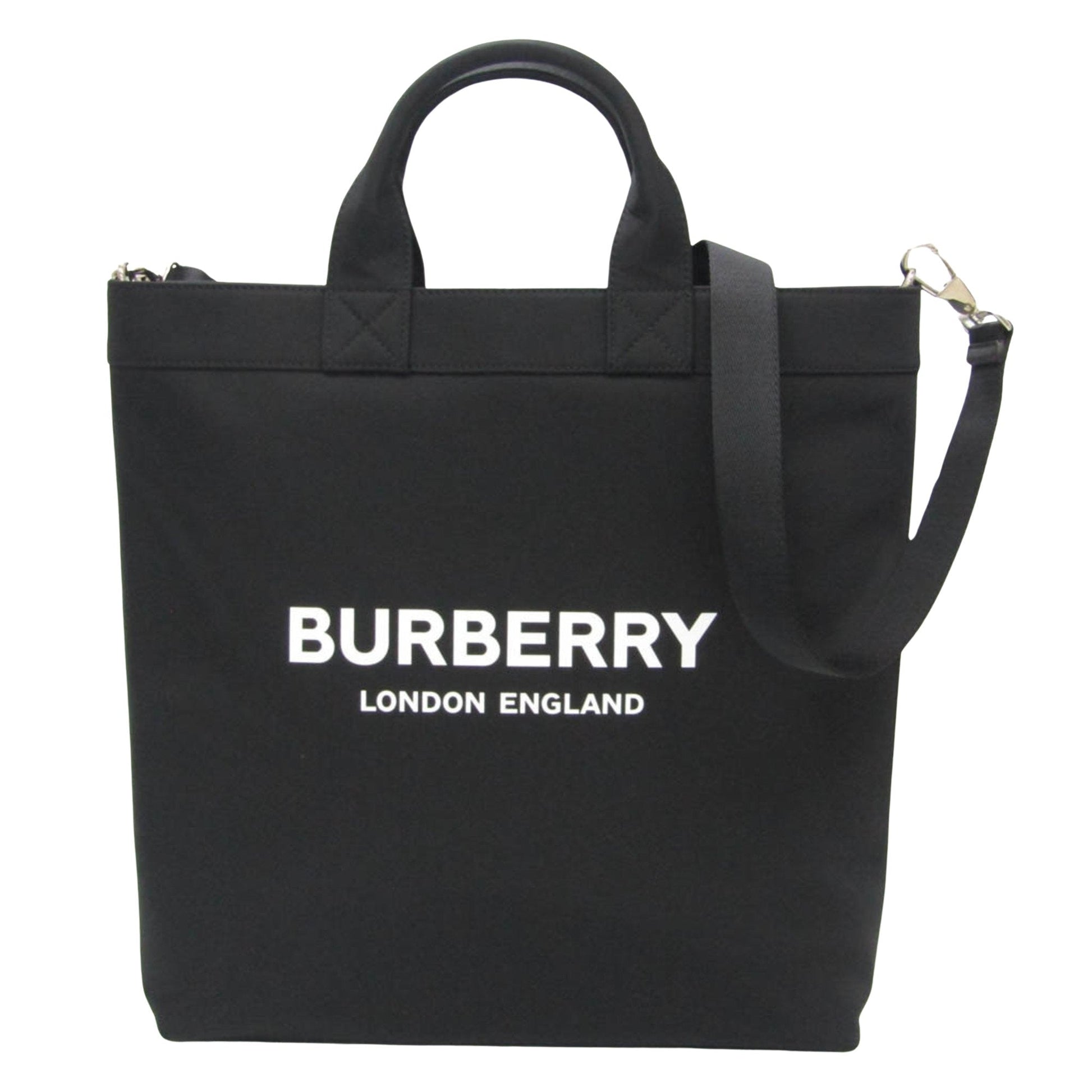 Burberry Artie Synthetic Tote Bag Black