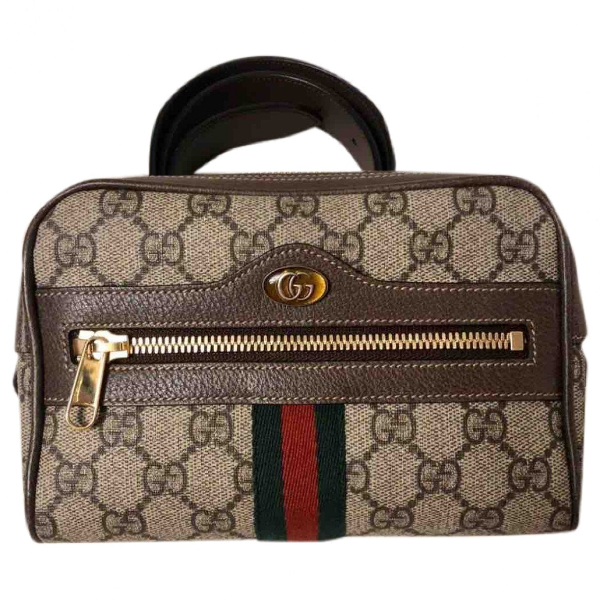 Gucci ophidia beige cloth clutch bag