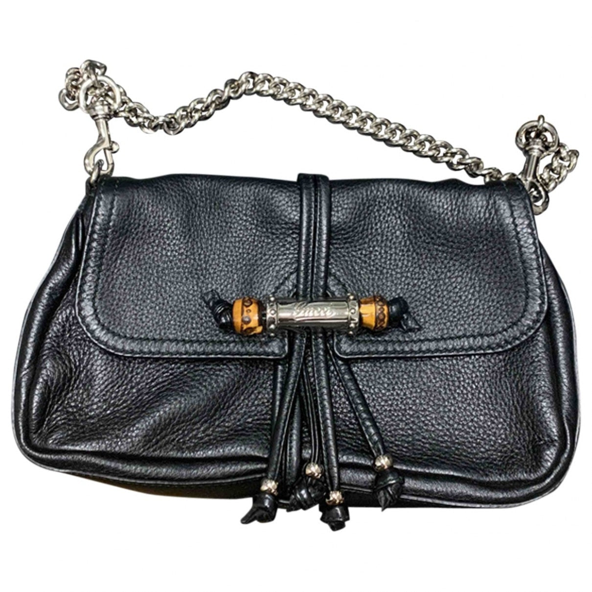 Gucci black leather handbag