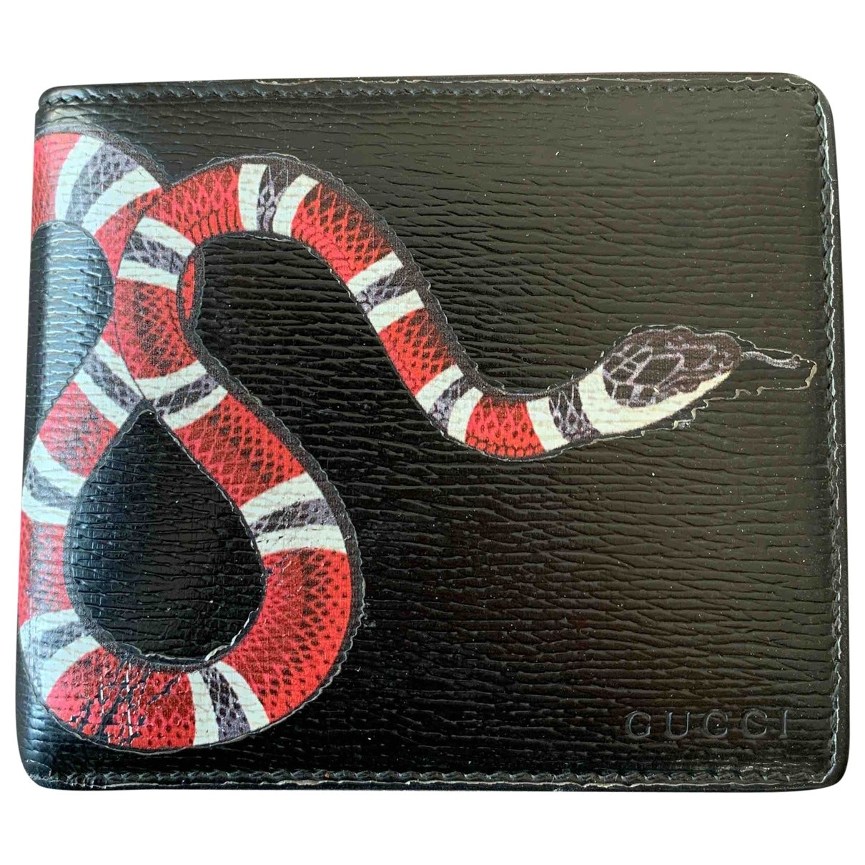 Gucci black leather case