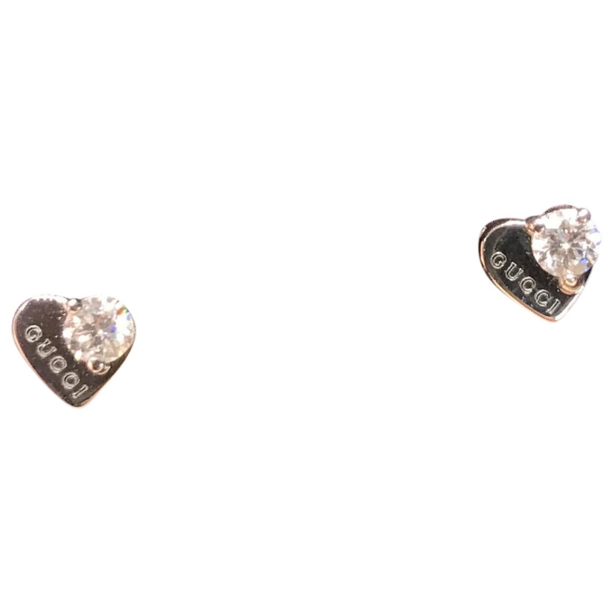 Gucci white white gold earrings