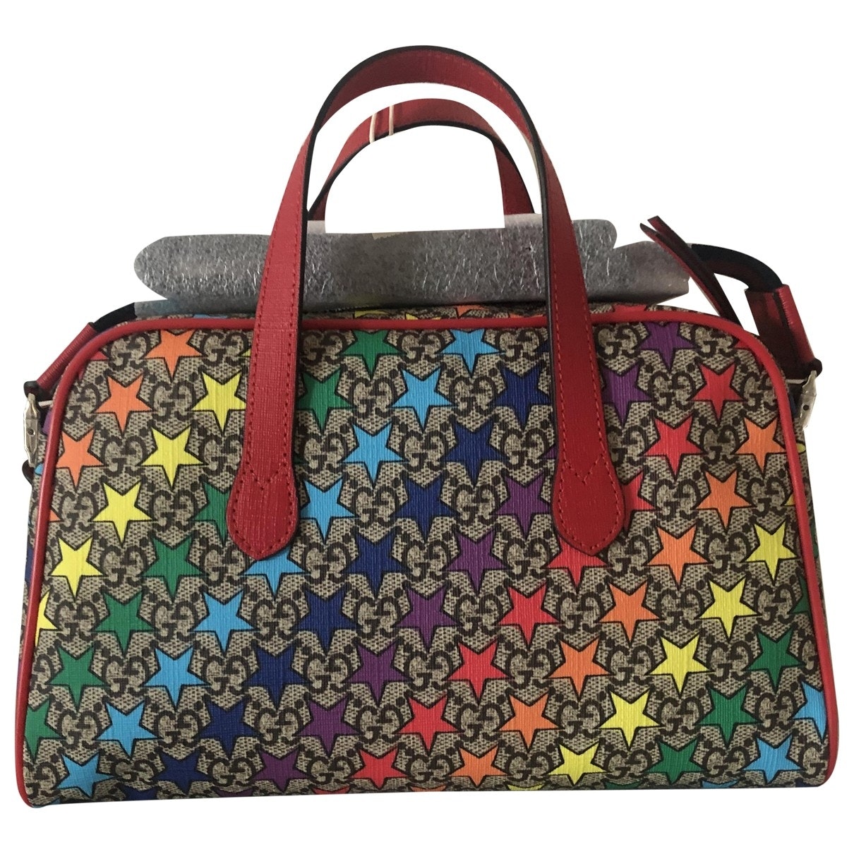 Gucci multicolour cloth bag & pencil cases