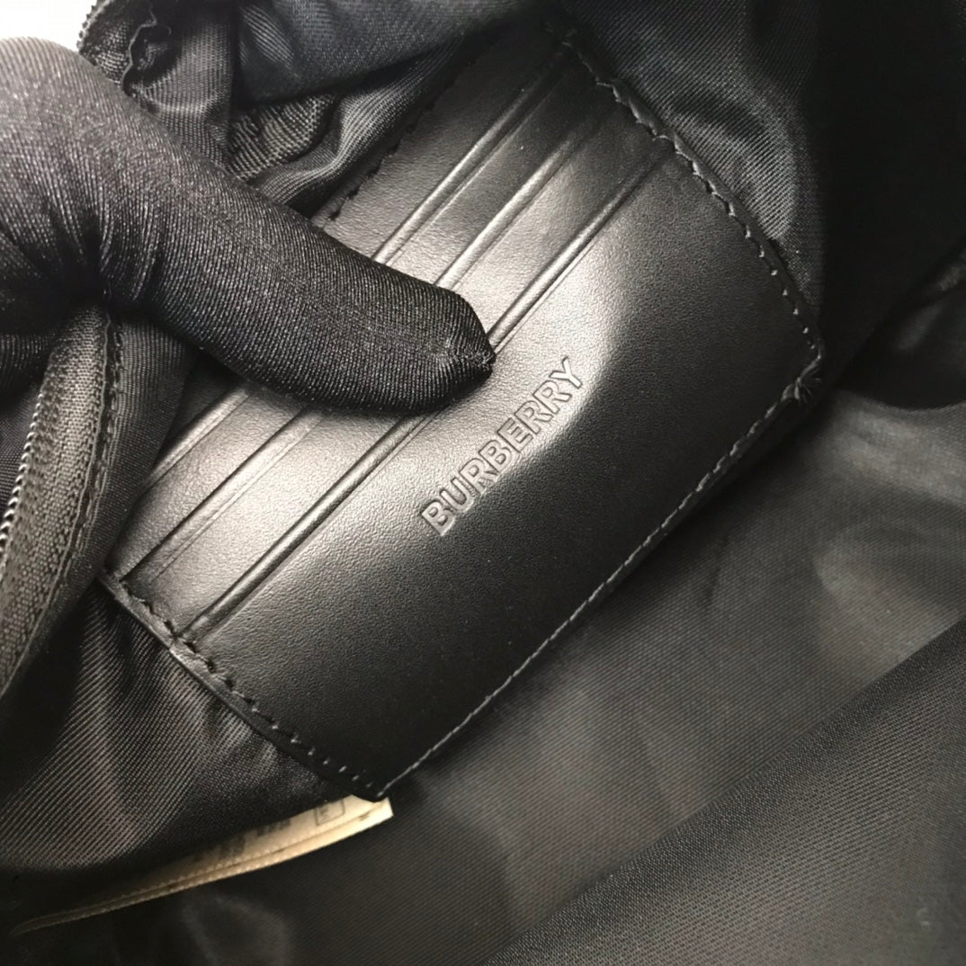Top Quality Detail Crossbody Bag For Men Nylon Black