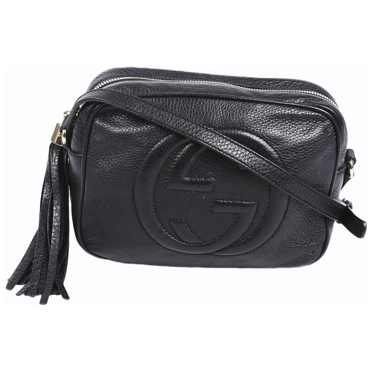 Gucci soho black leather handbag