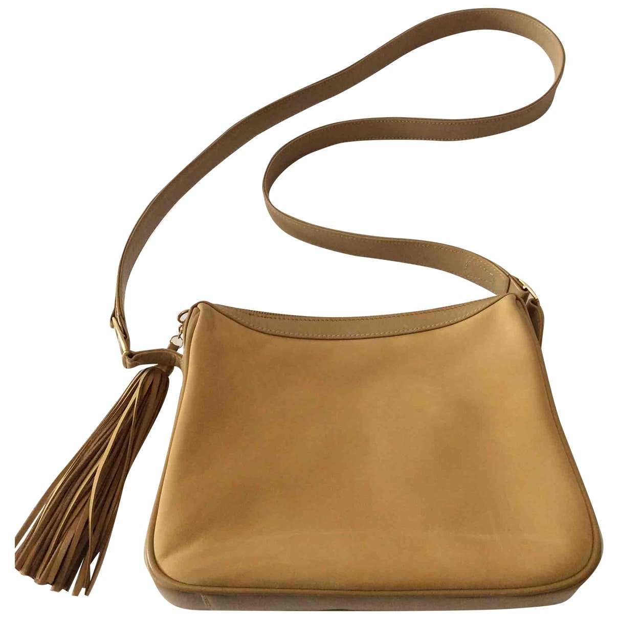Gucci camel leather handbag