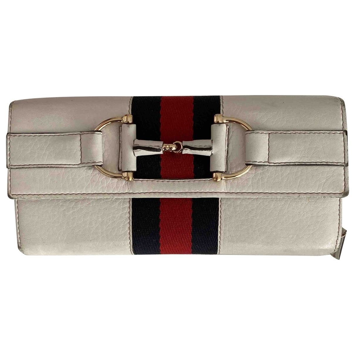 Gucci white leather handbag