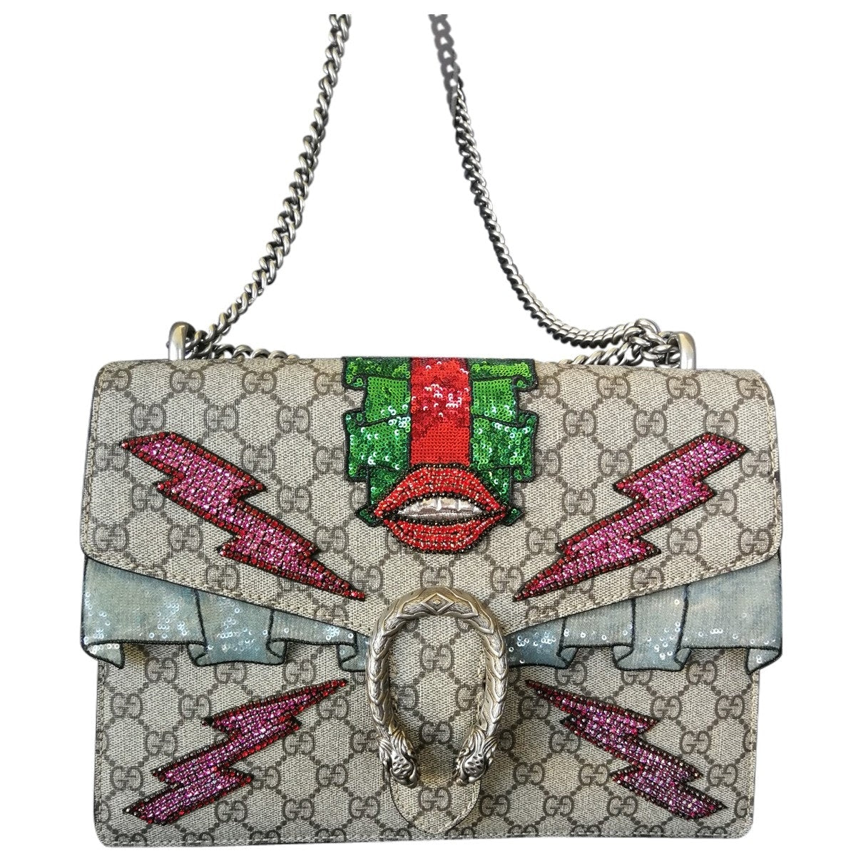 Gucci dionysus beige cloth handbag