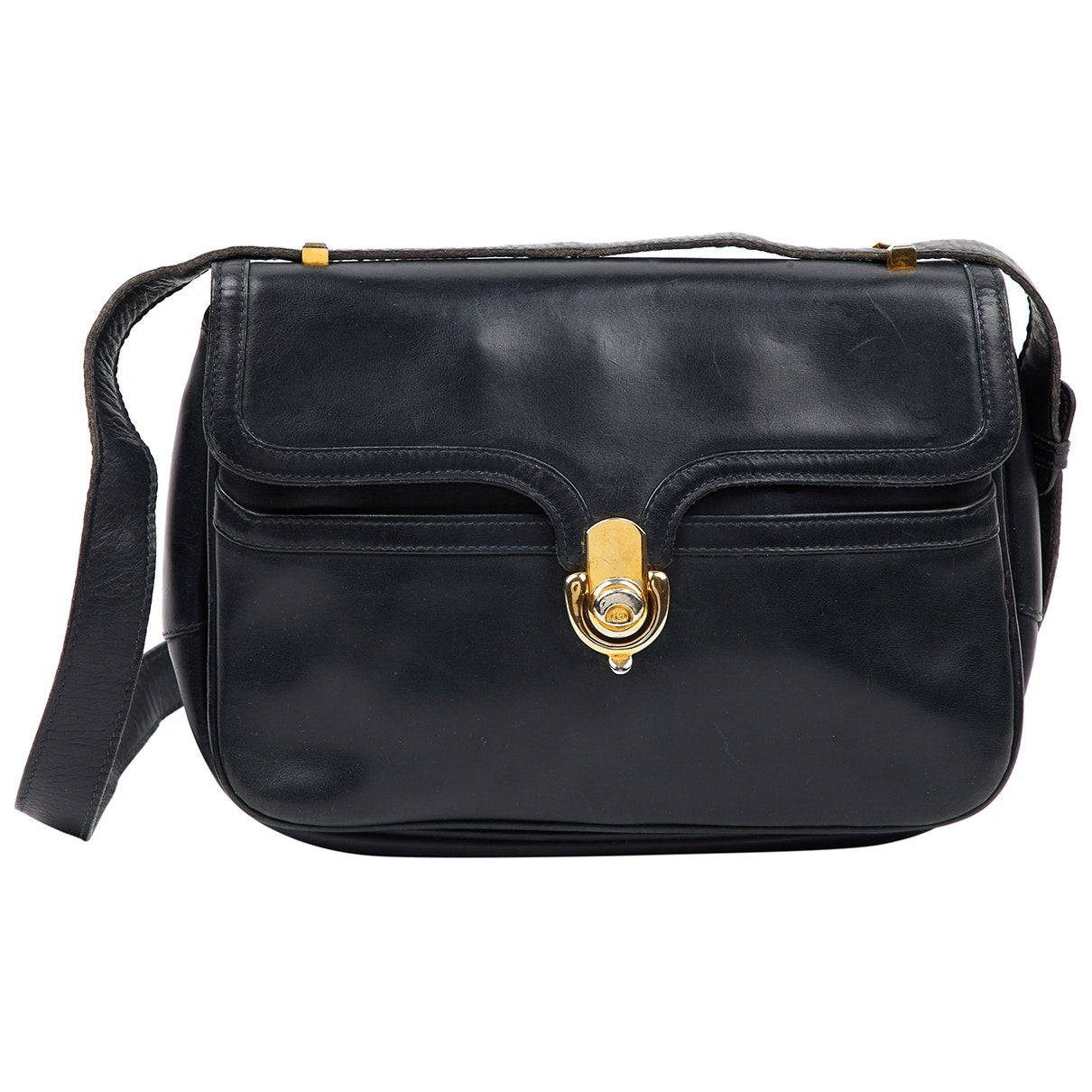 Gucci black leather handbag