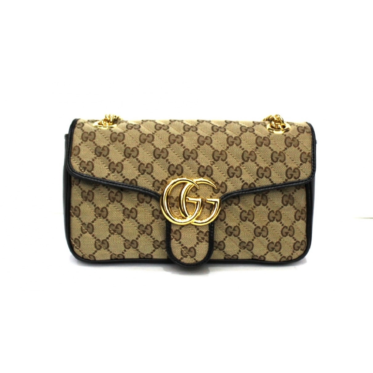 Gucci marmont beige cloth handbag
