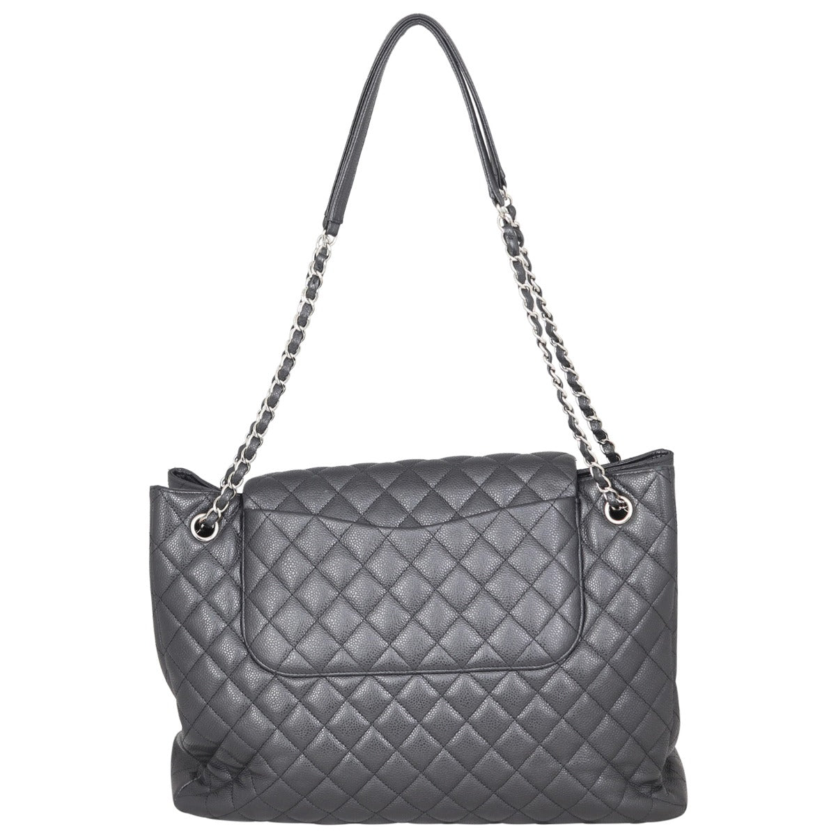 Chanel Paris-Edinburgh Tote Quilted Large Tote Bag