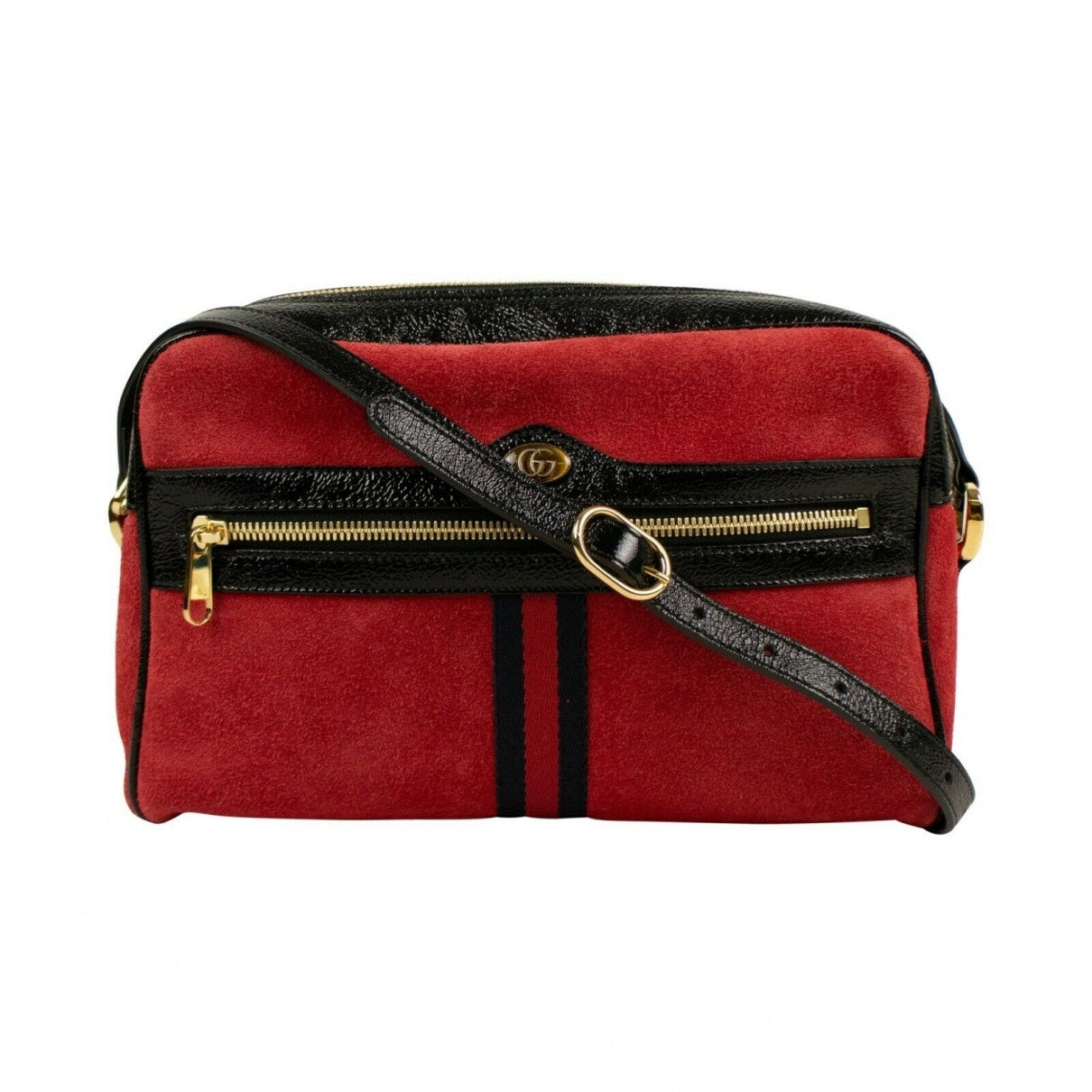Gucci ophidia red leather handbag